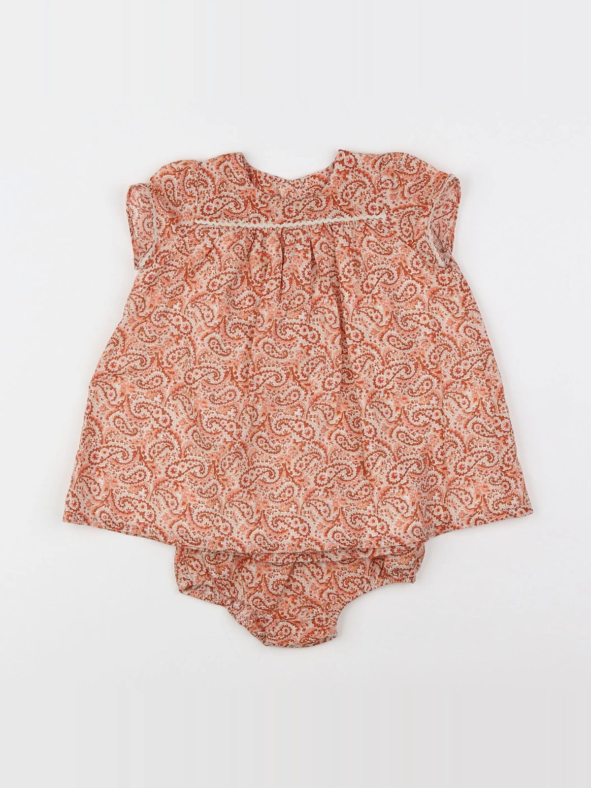 Boutchou - robe orange - 6 mois