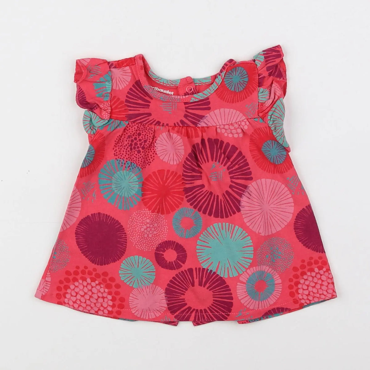 Vertbaudet - robe rose - 6 mois