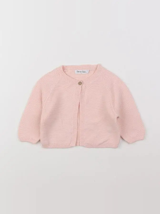 Eden & Victor - gilet rose - 3 mois