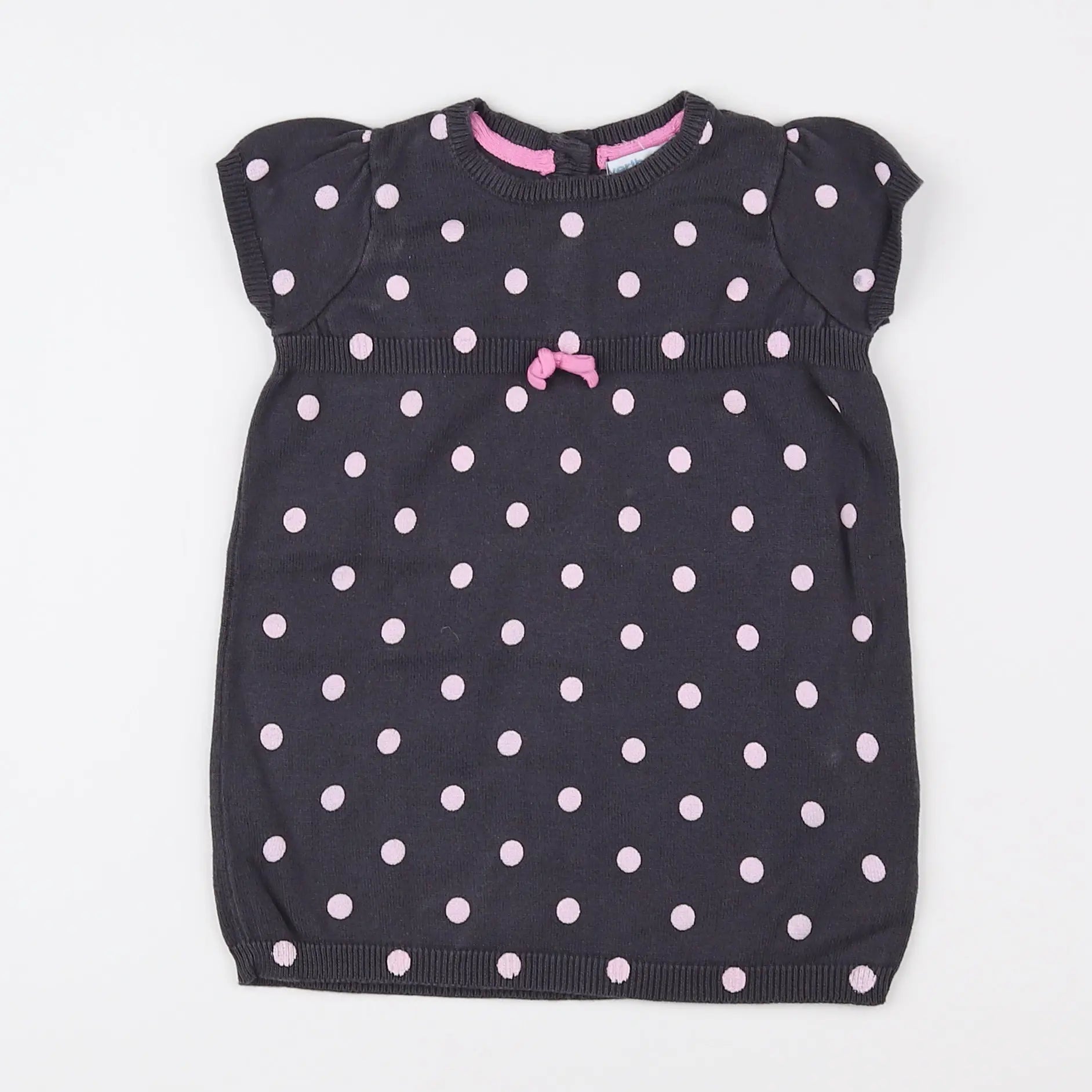 Vertbaudet - robe marron - 9 mois
