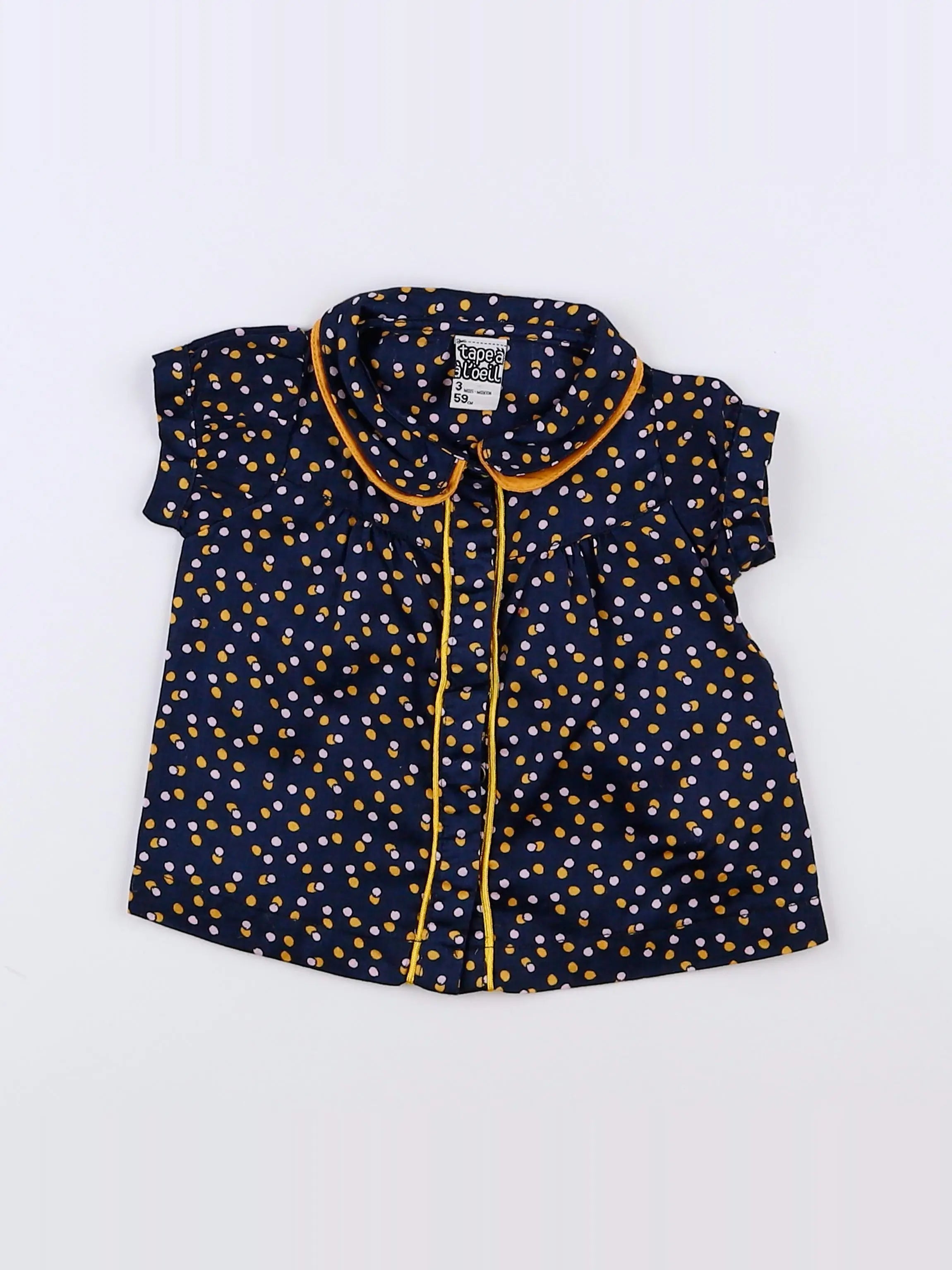 Tape à l'oeil - blouse bleu - 3 mois