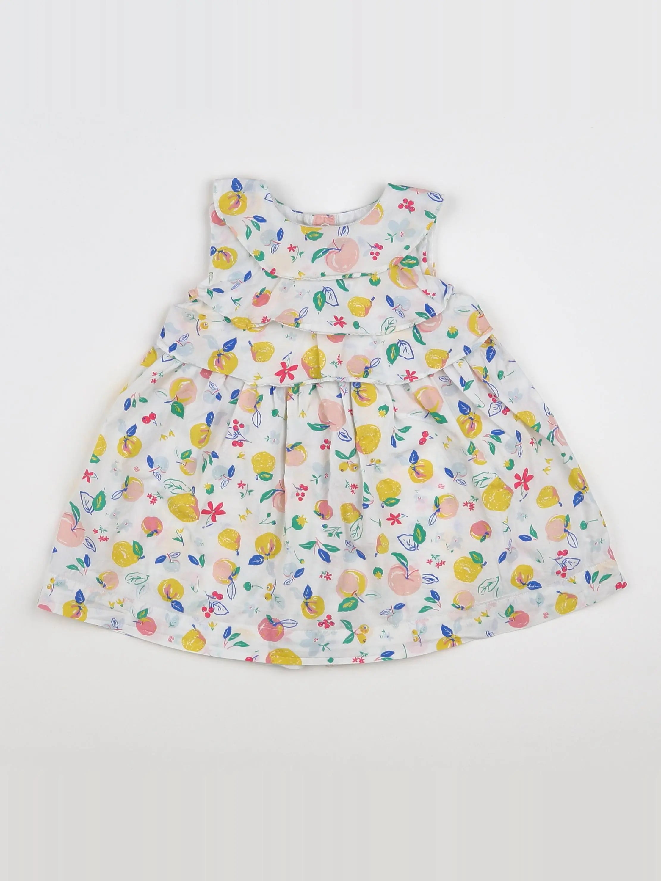 Petit Bateau - robe multicolore - 12 mois