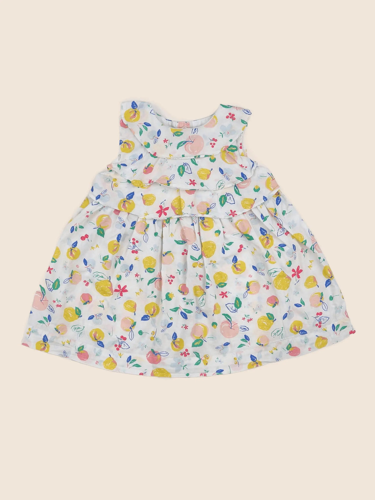 Petit Bateau - robe multicolore - 12 mois