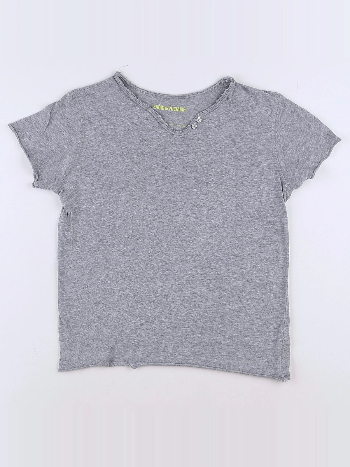 Zadig & Voltaire - tee-shirt imprimé au dos gris - 8 ans