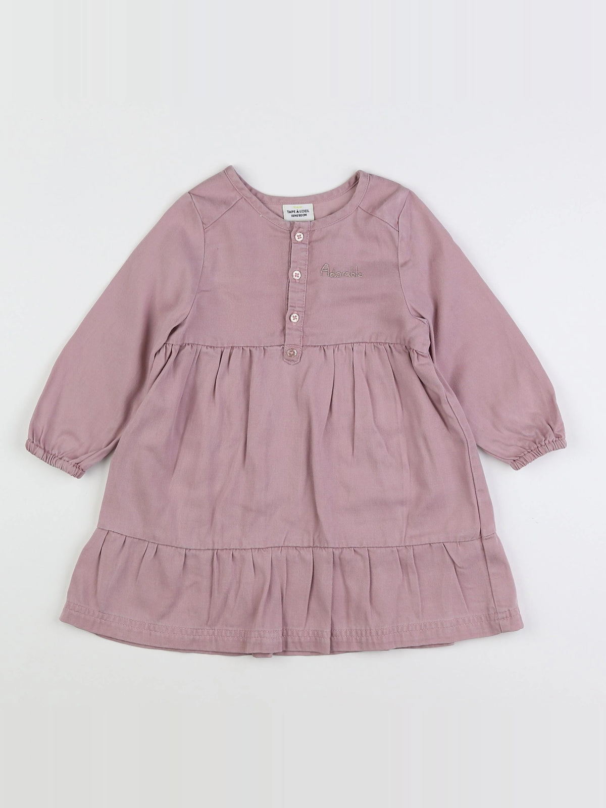 Tape à l'oeil - robe violet - 18 mois