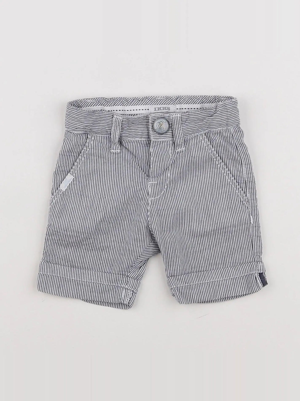 IKKS - short blanc, bleu - 3 mois