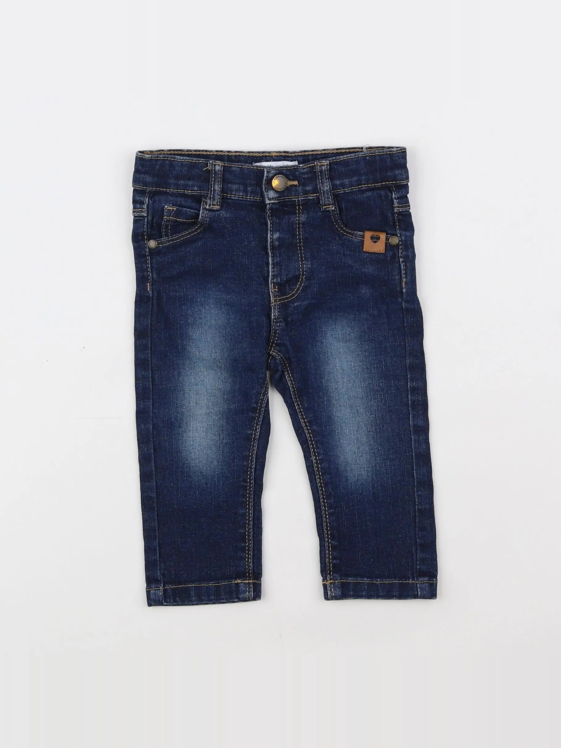 Vertbaudet - jean bleu - 6 mois