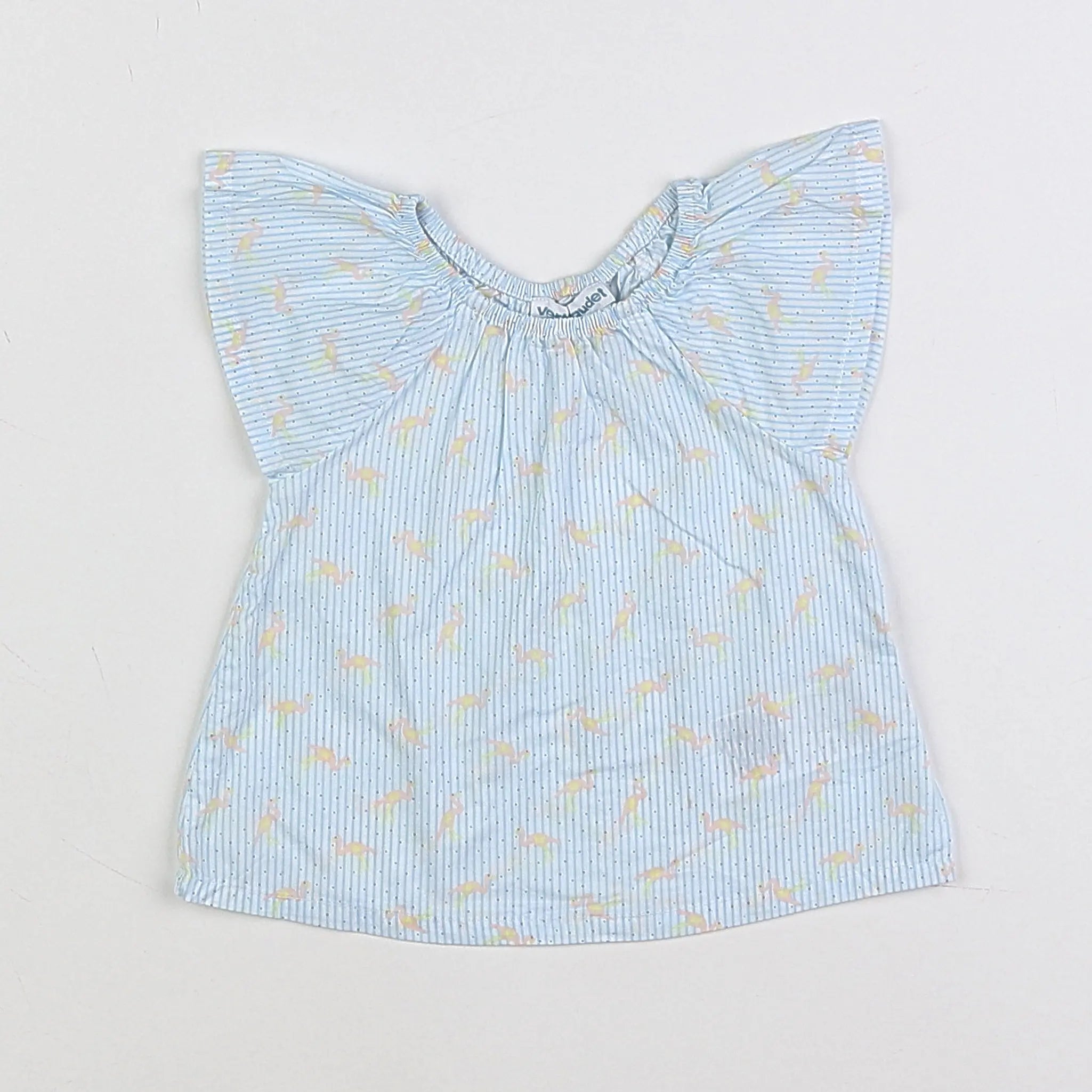 Vertbaudet - blouse bleu, blanc - 3 mois