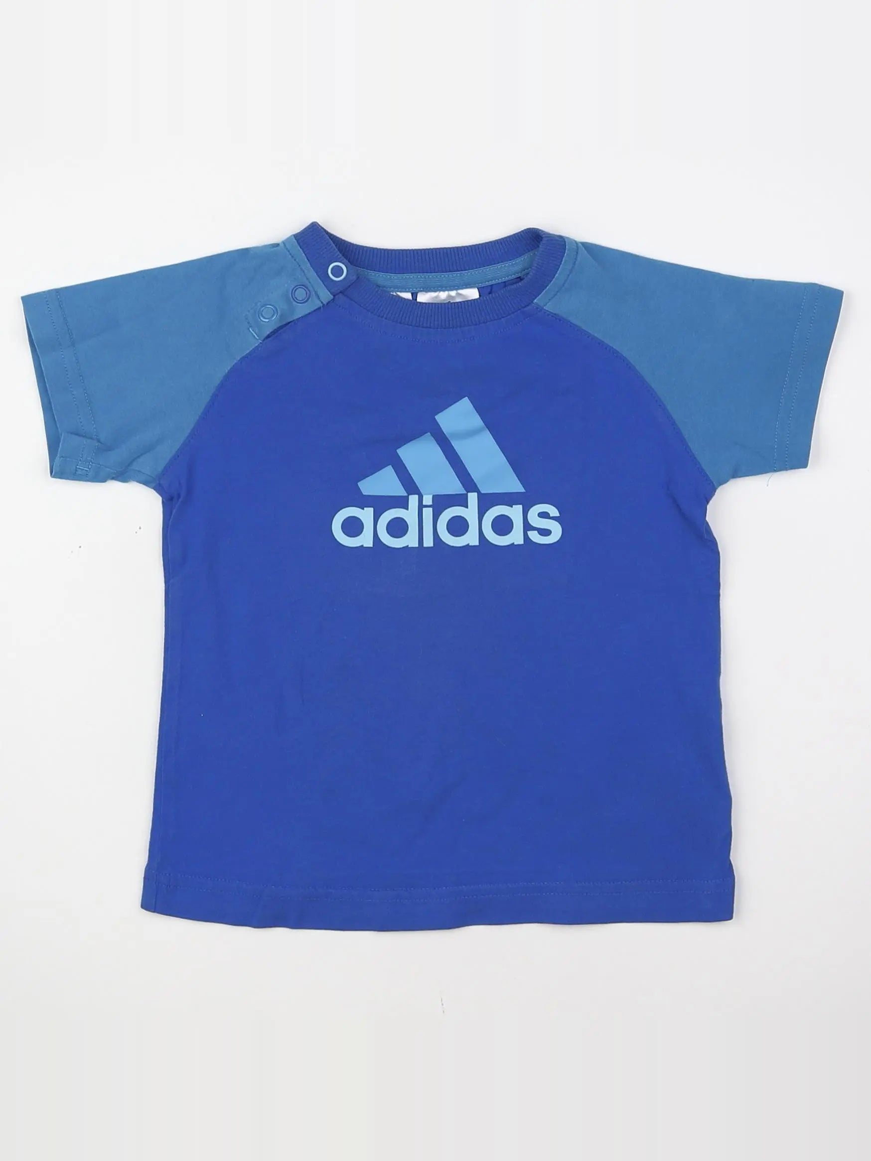 Adidas - tee-shirt bleu - 9/12 mois