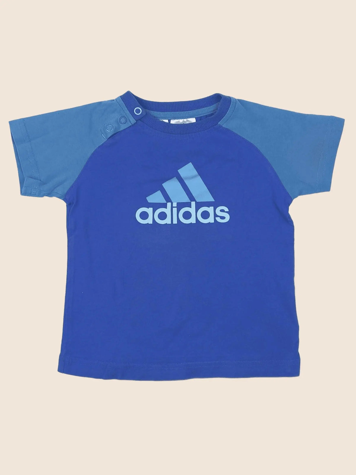 Adidas - tee-shirt bleu - 9/12 mois