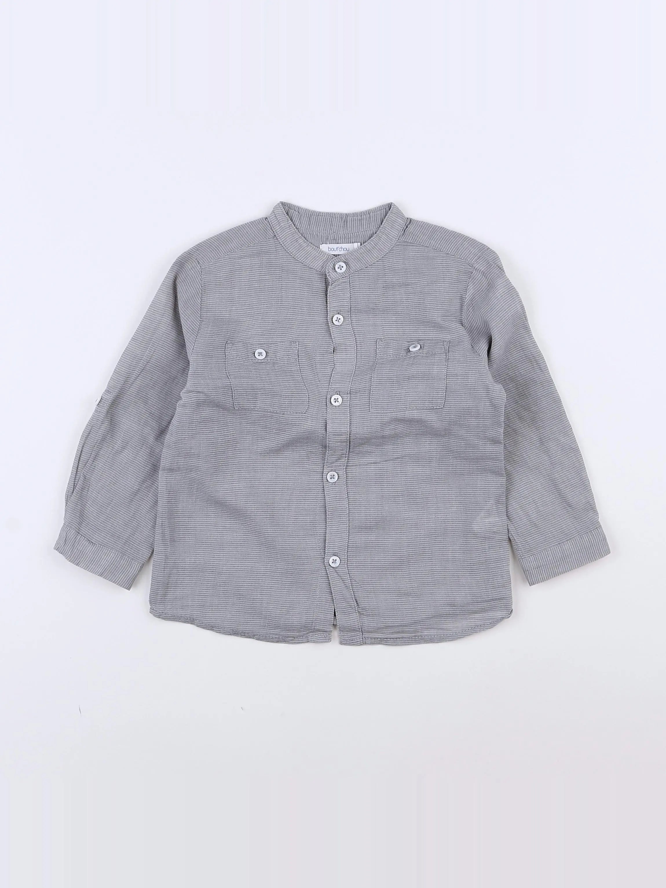 Boutchou - chemise gris - 18 mois