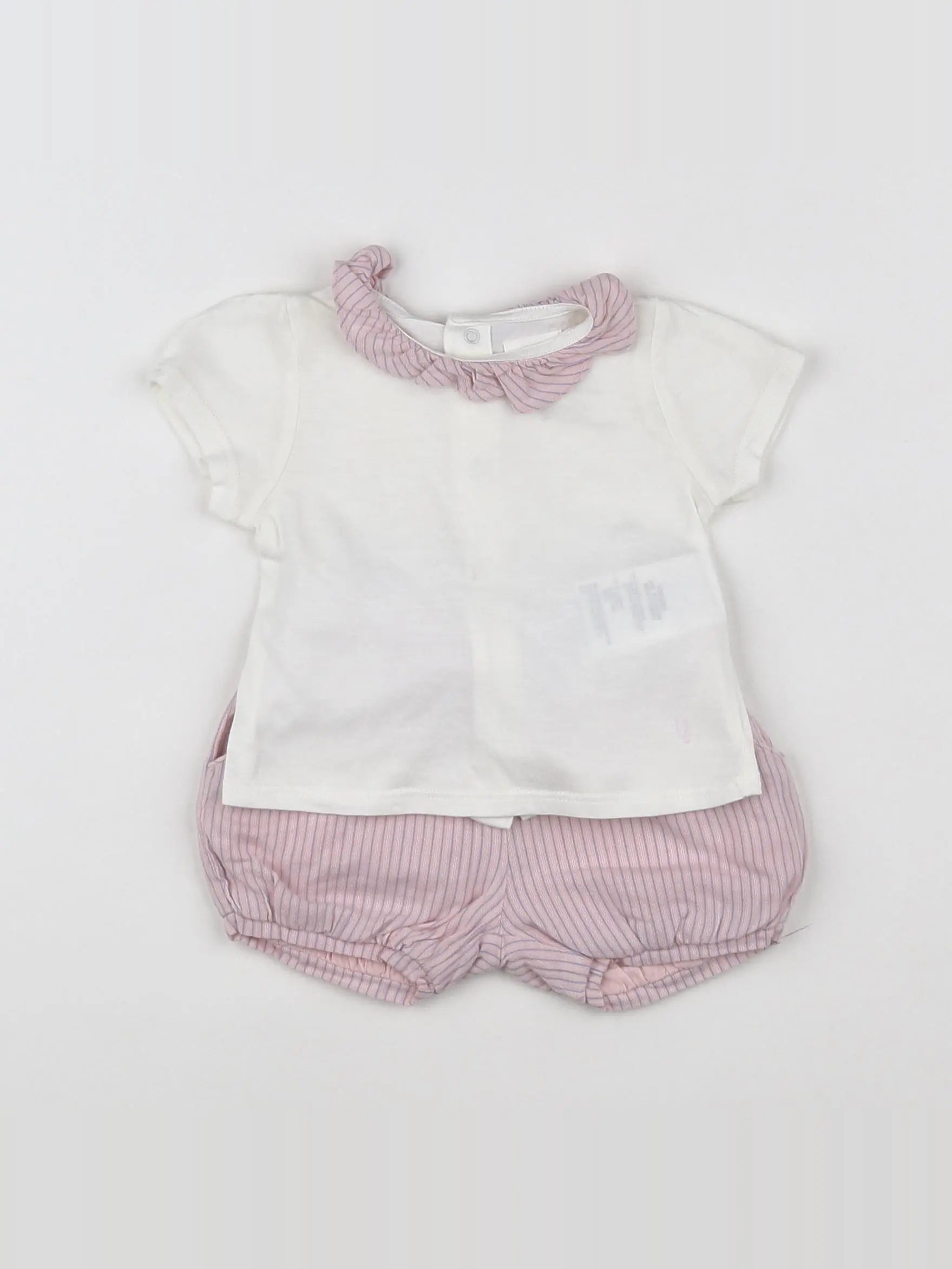 Carrément Beau - ensemble rose - 3 mois