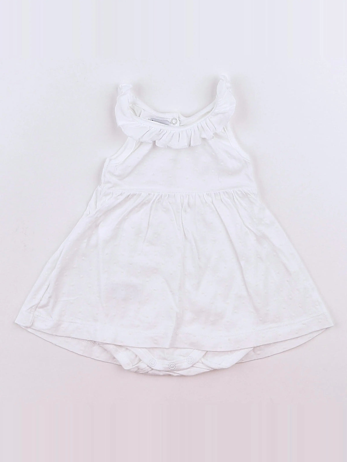 Petit Bateau - body vetement blanc - 3 mois
