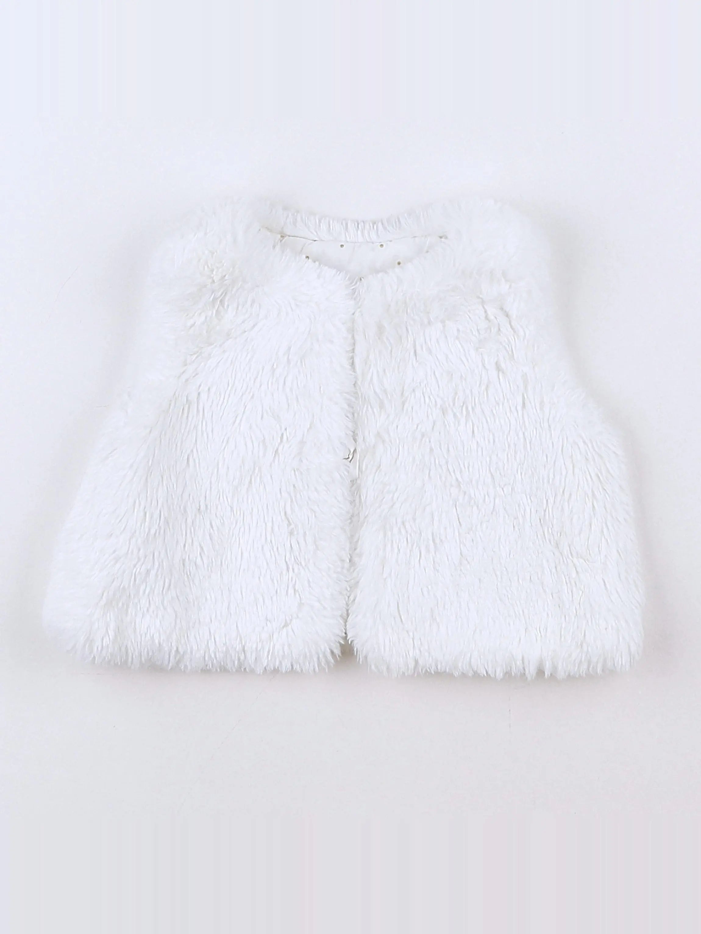 Jacadi - gilet réversible blanc - 6 mois