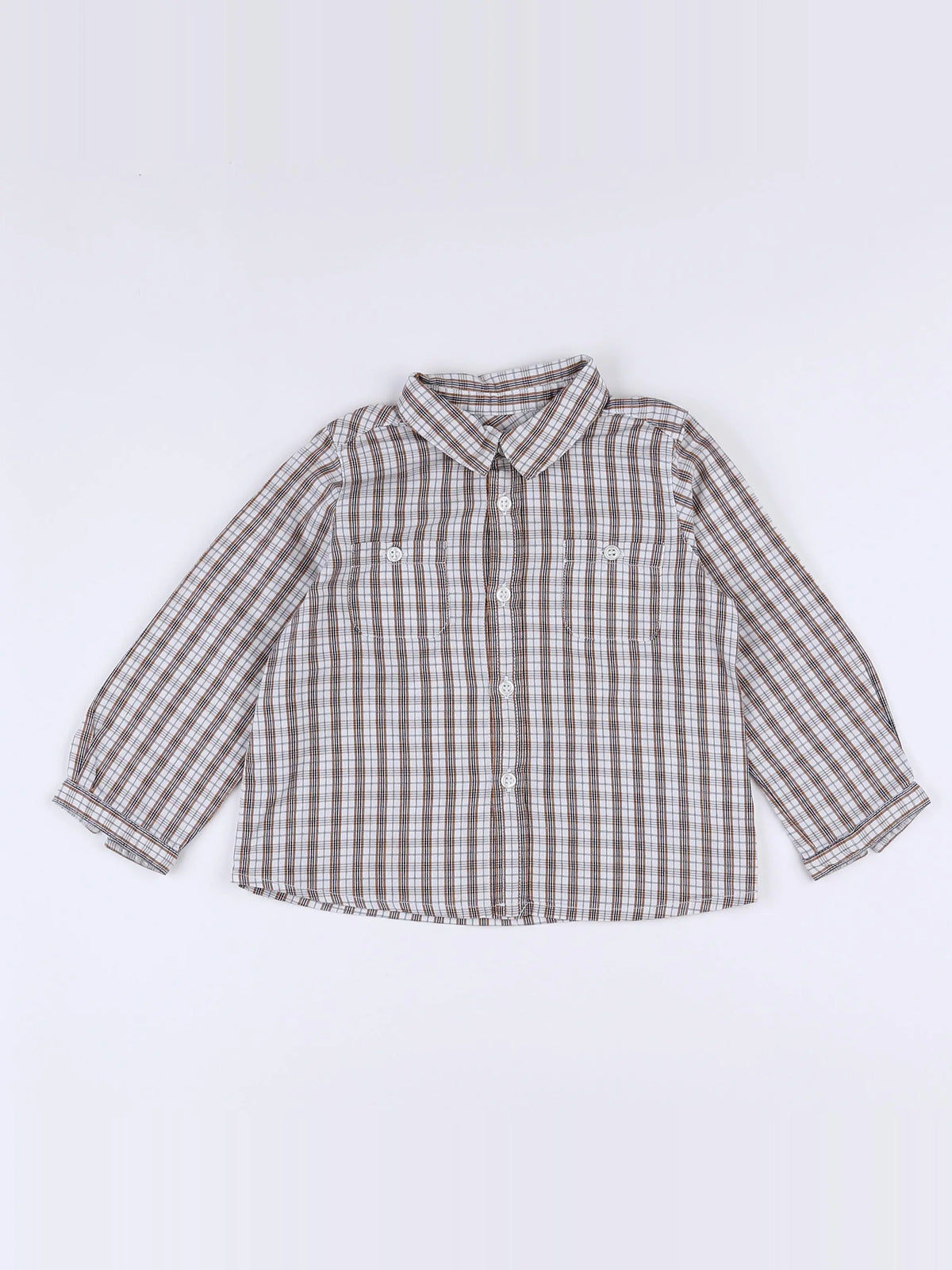 Bonpoint - chemise marron - 18 mois