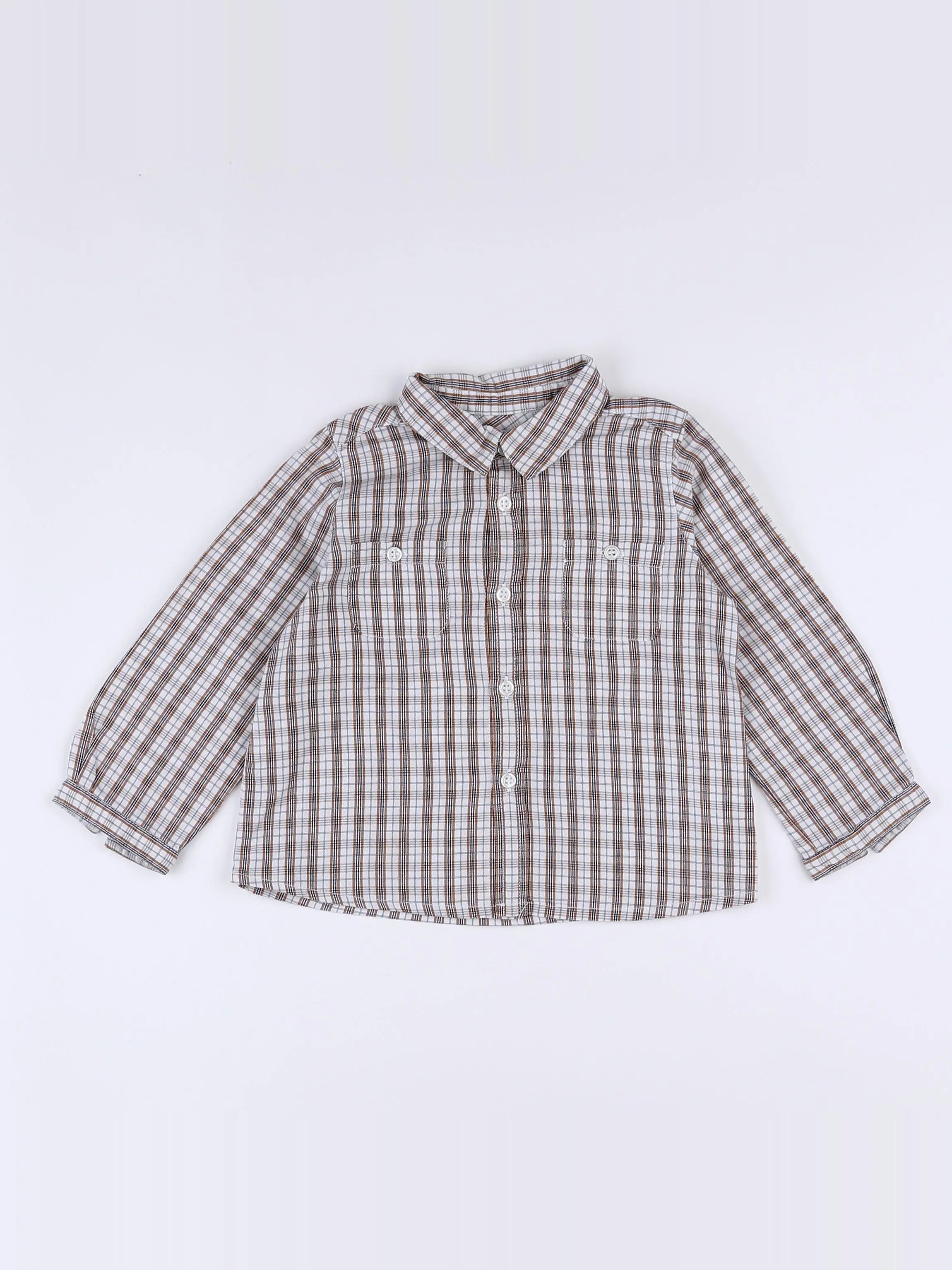 Bonpoint - chemise marron - 18 mois