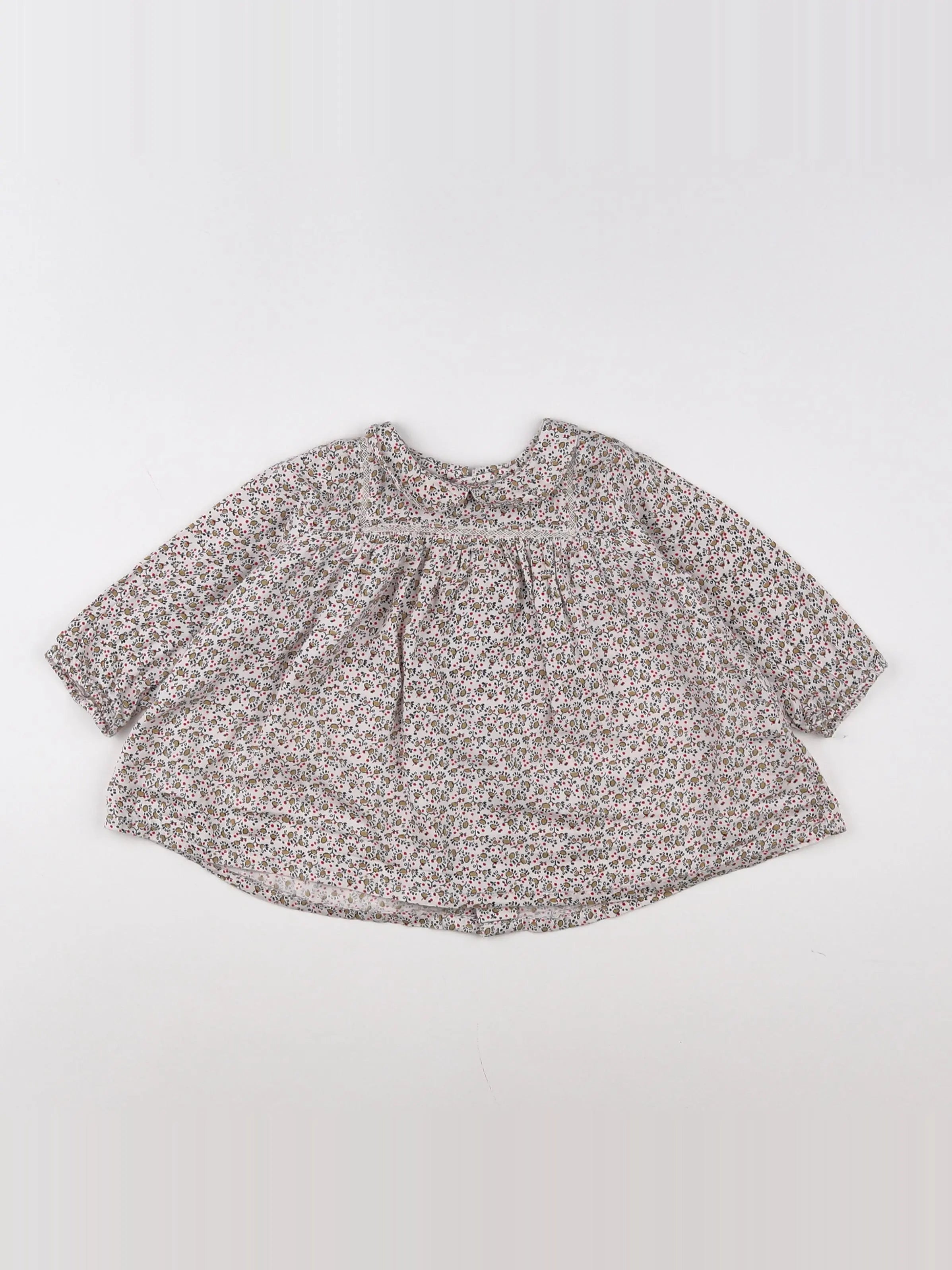 Boutchou - blouse beige - 9 mois