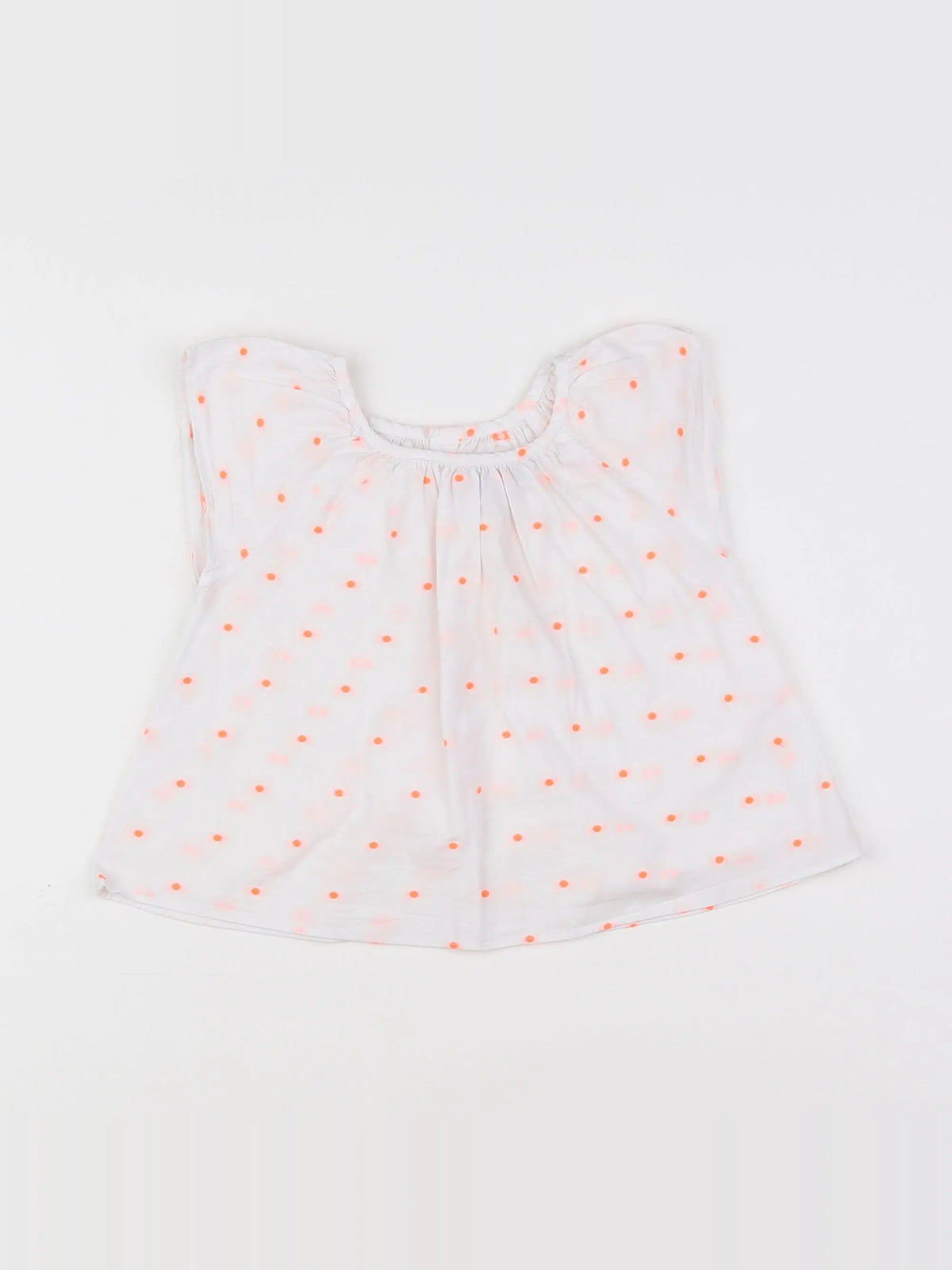 Jacadi - blouse blanc, orange - 18 mois