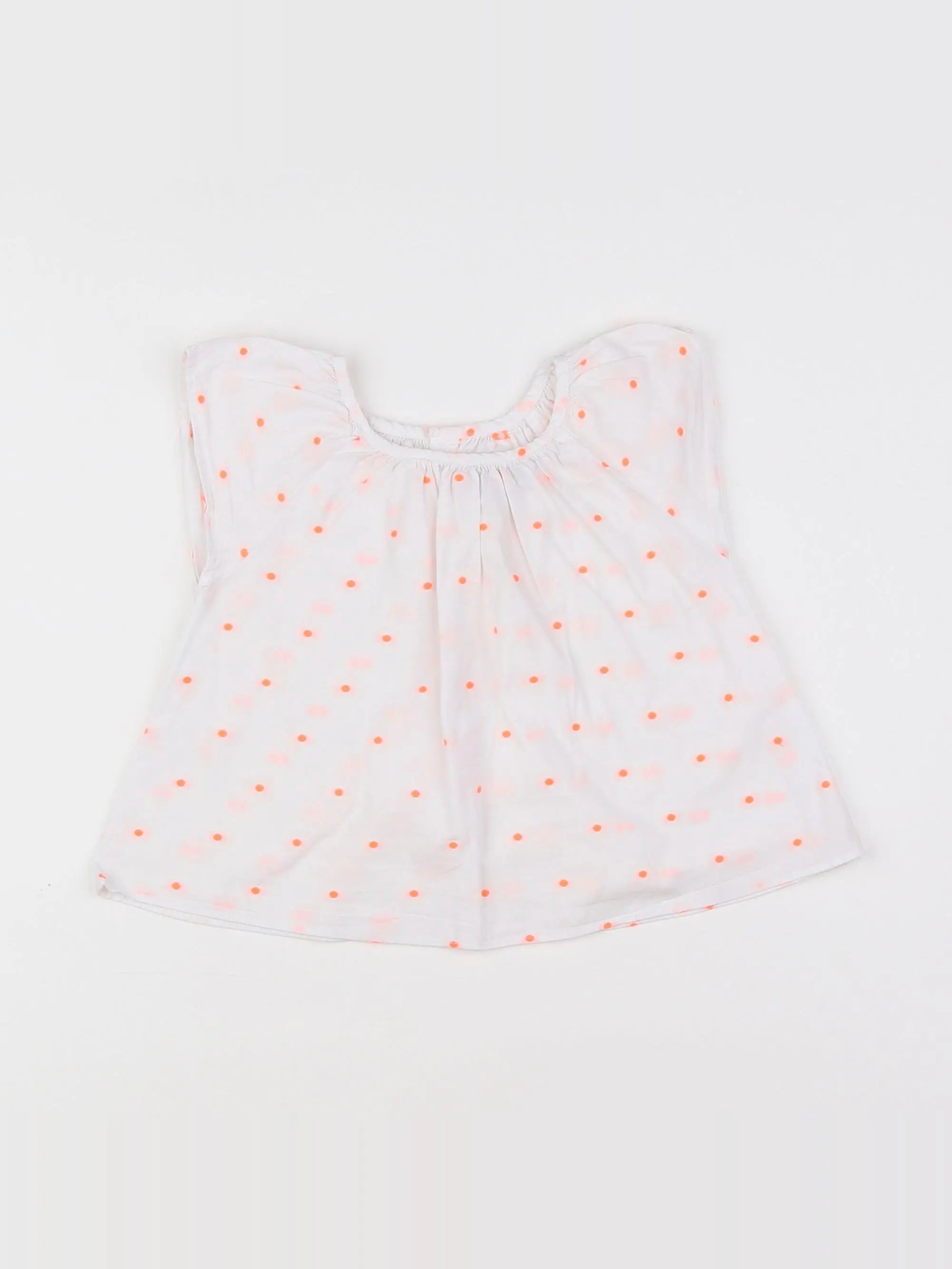 Jacadi - blouse blanc, orange - 18 mois