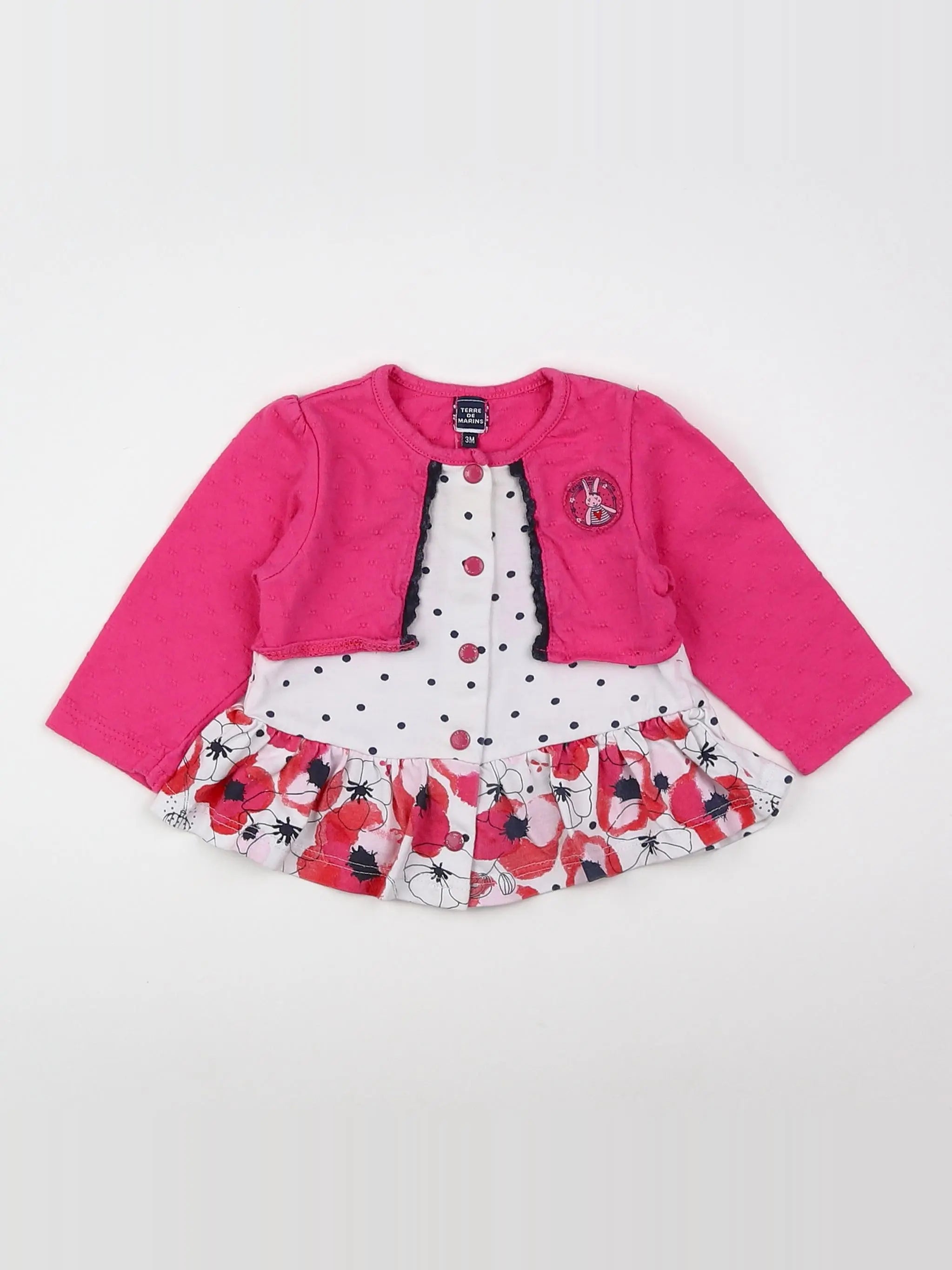 Terre de marins - gilet multicolore - 3 mois