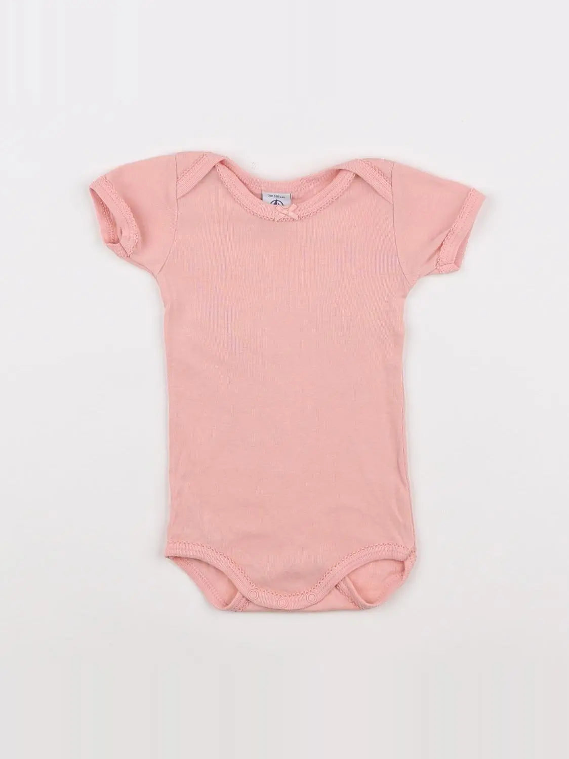 Petit Bateau - body rose - 3 mois