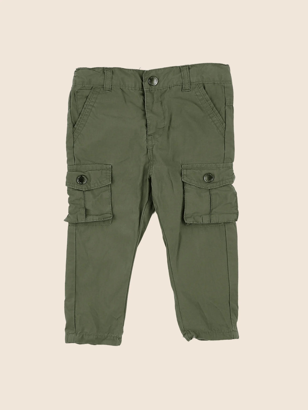 Vertbaudet - pantalon vert - 9 mois