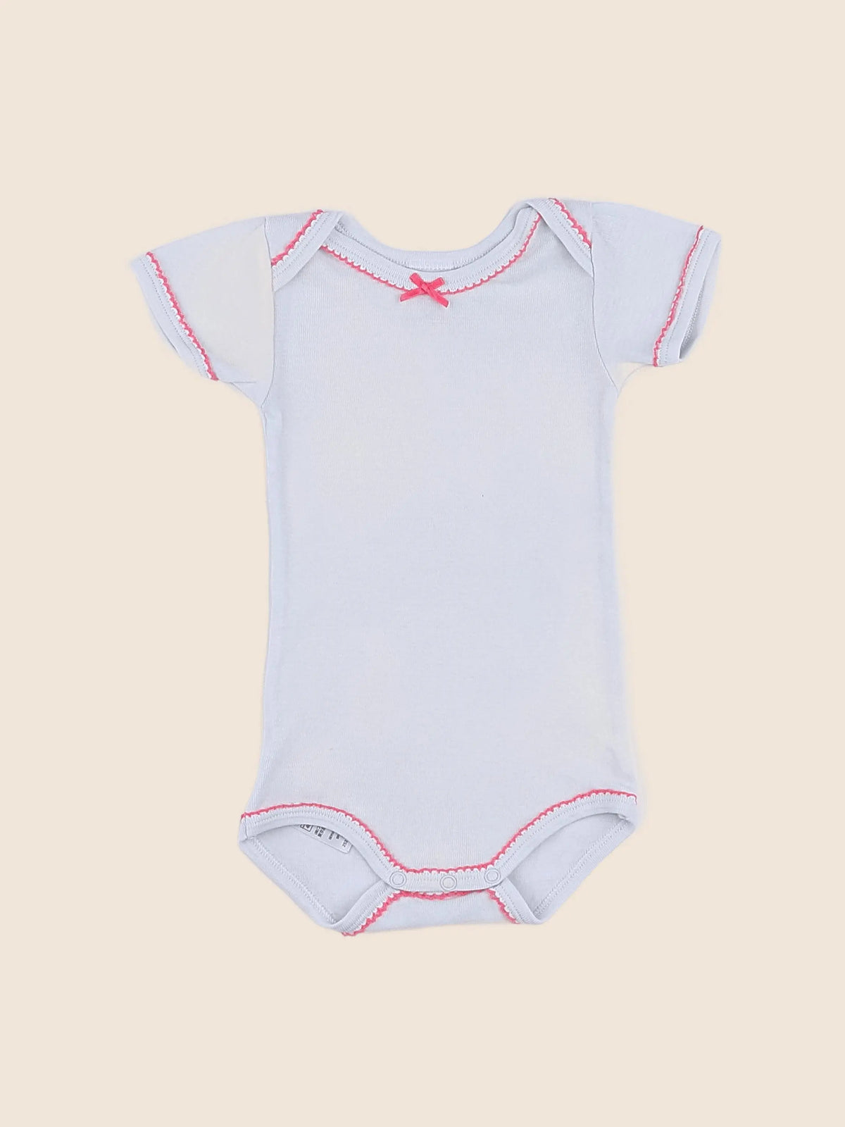 Petit Bateau - body vert, rose - 3 mois