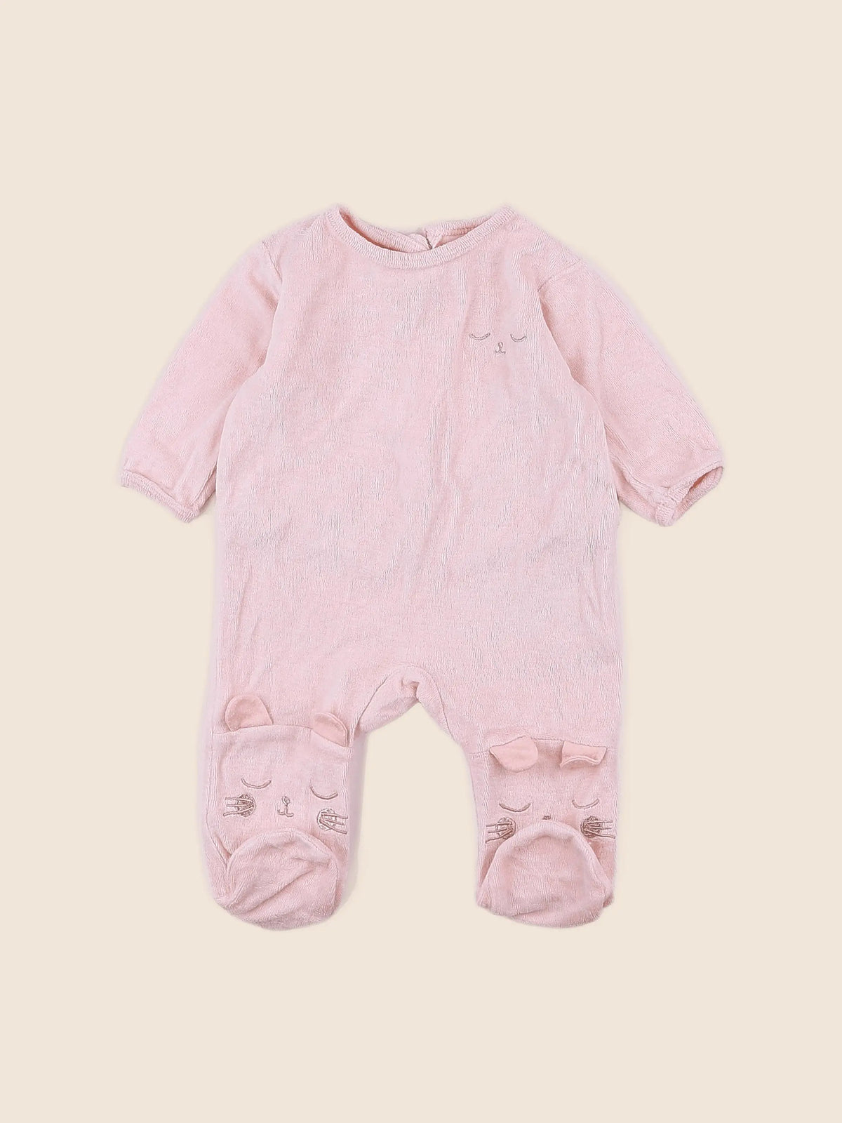 Vertbaudet - pyjama rose - 3 mois