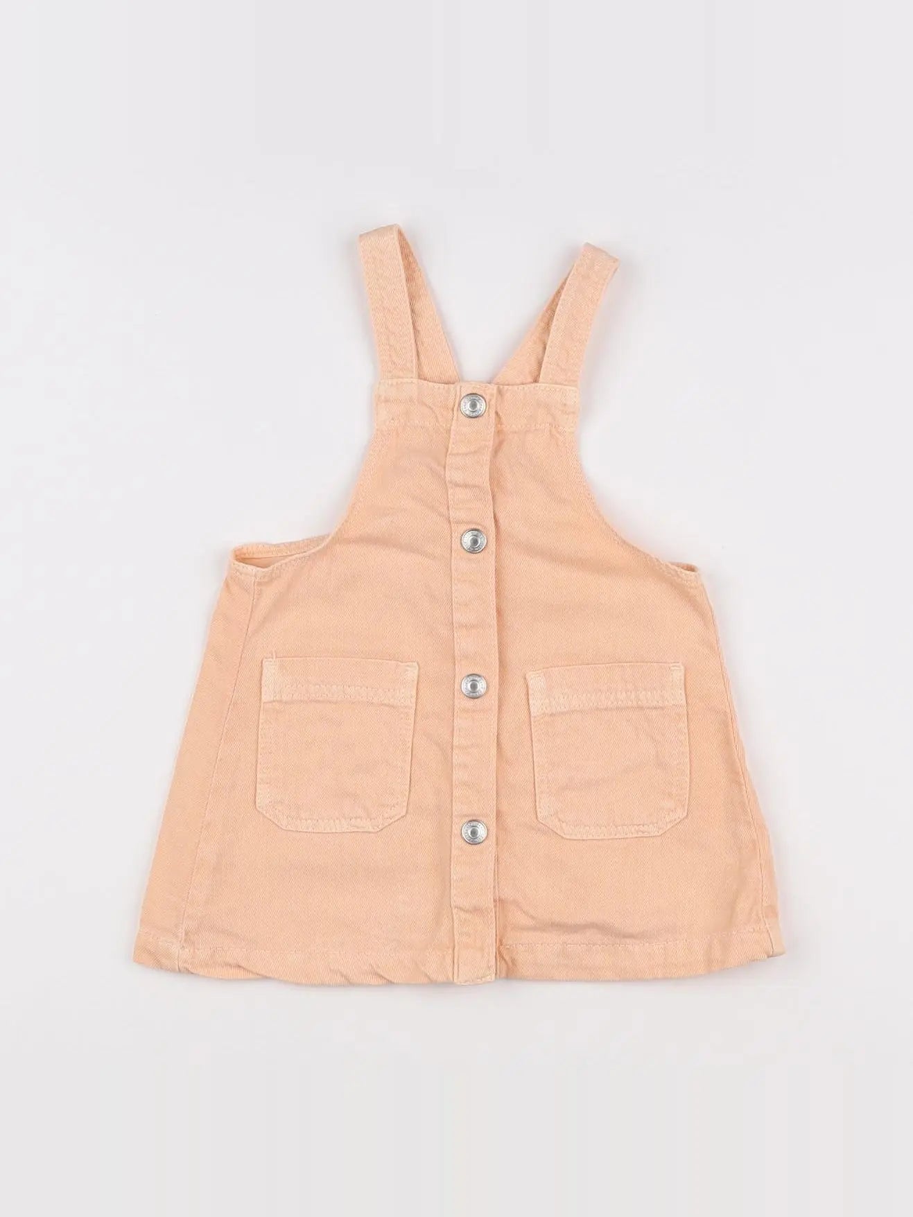 Zara - robe orange fluo - 12/18 mois