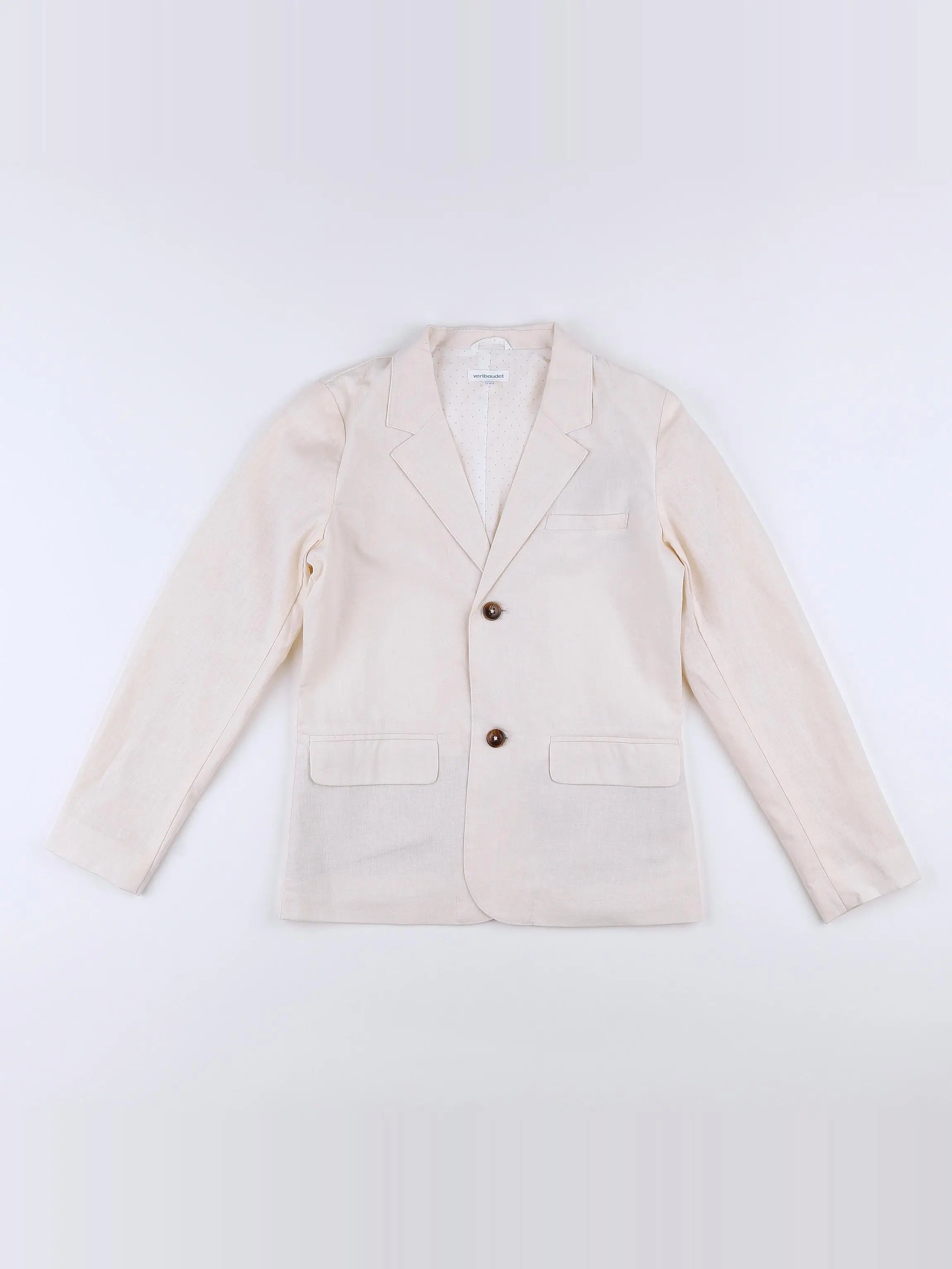Vertbaudet - veste beige - 10 ans