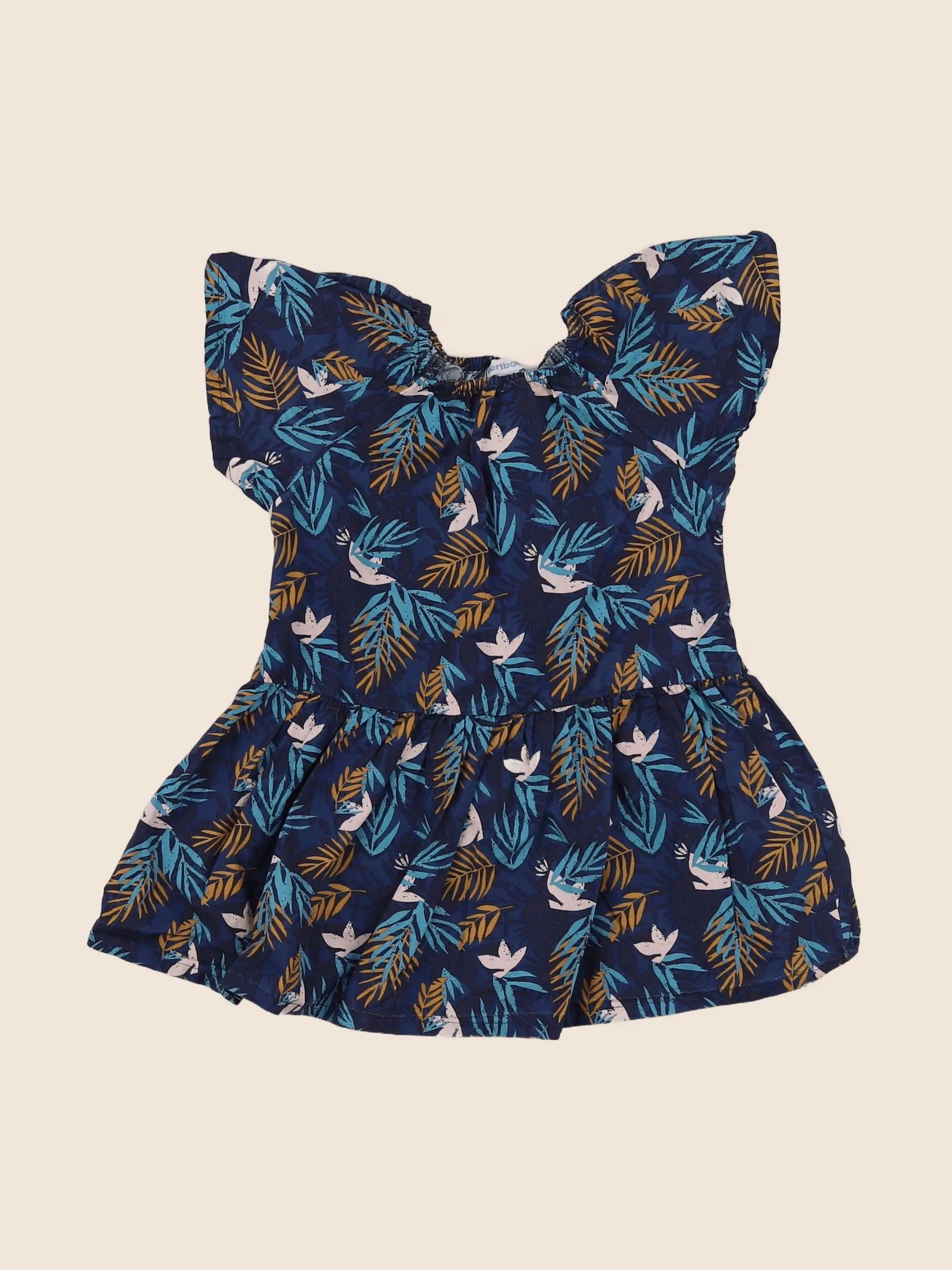Vertbaudet - robe multicolore - 2 ans