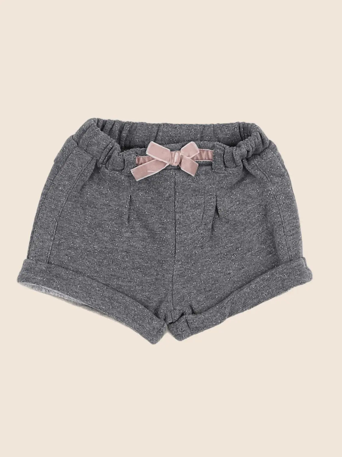 Vertbaudet - short gris, rose - 3 mois