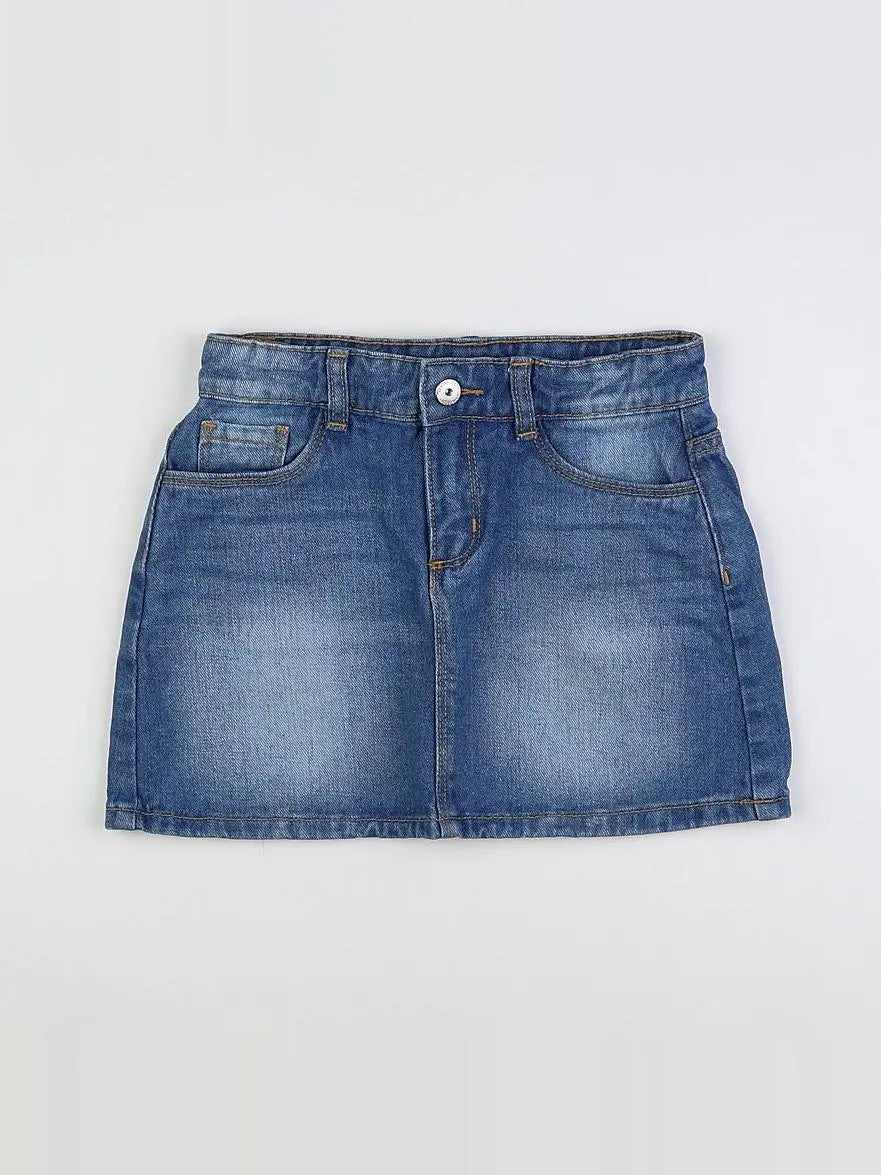 Vertbaudet - jupe bleu - 7 ans