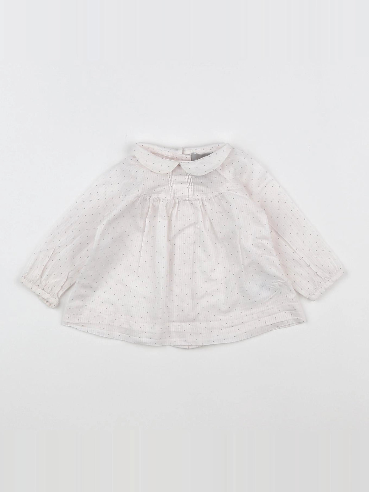 Cyrillus - blouse beige, argent - 6 mois