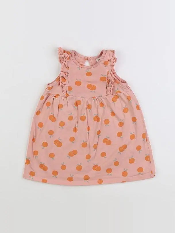 H&M - robe rose - 6/9 mois