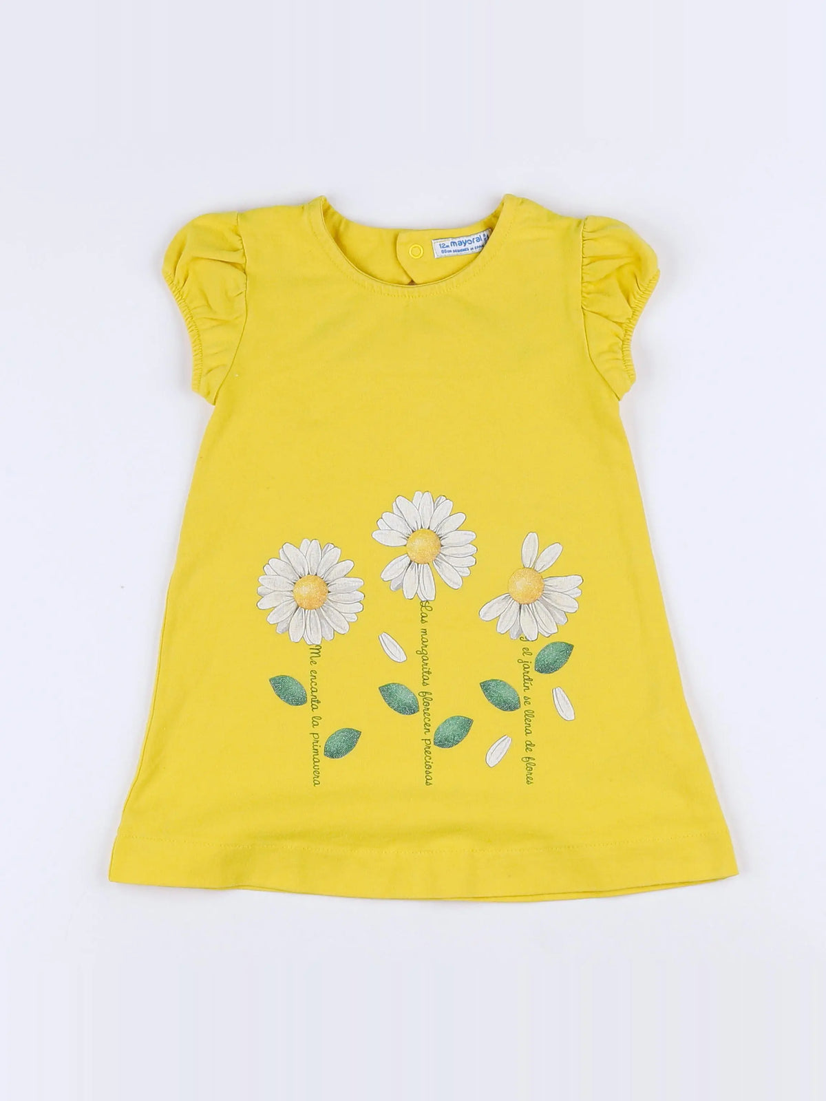 Mayoral - robe jaune - 12 mois