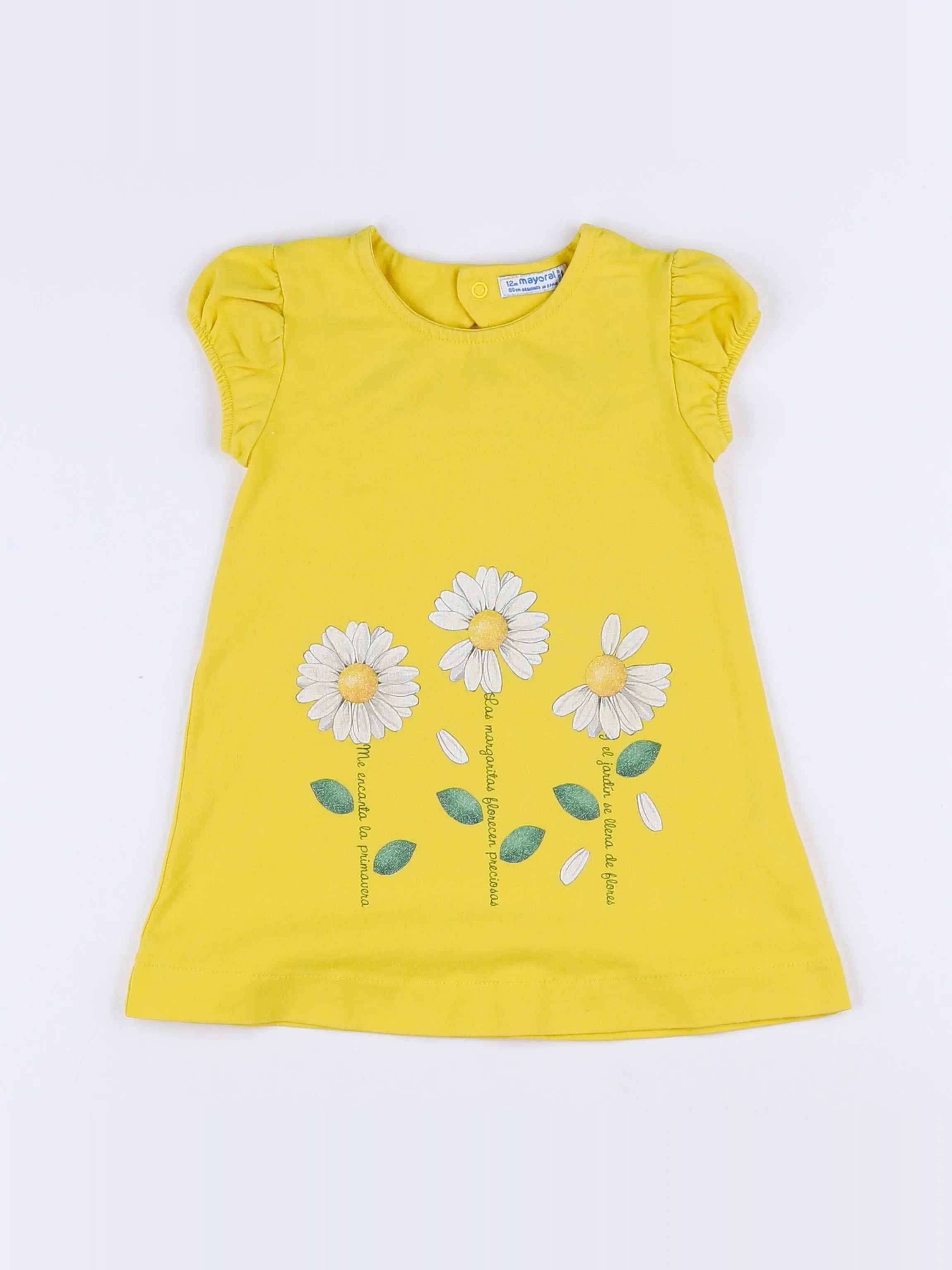 Mayoral - robe jaune - 12 mois