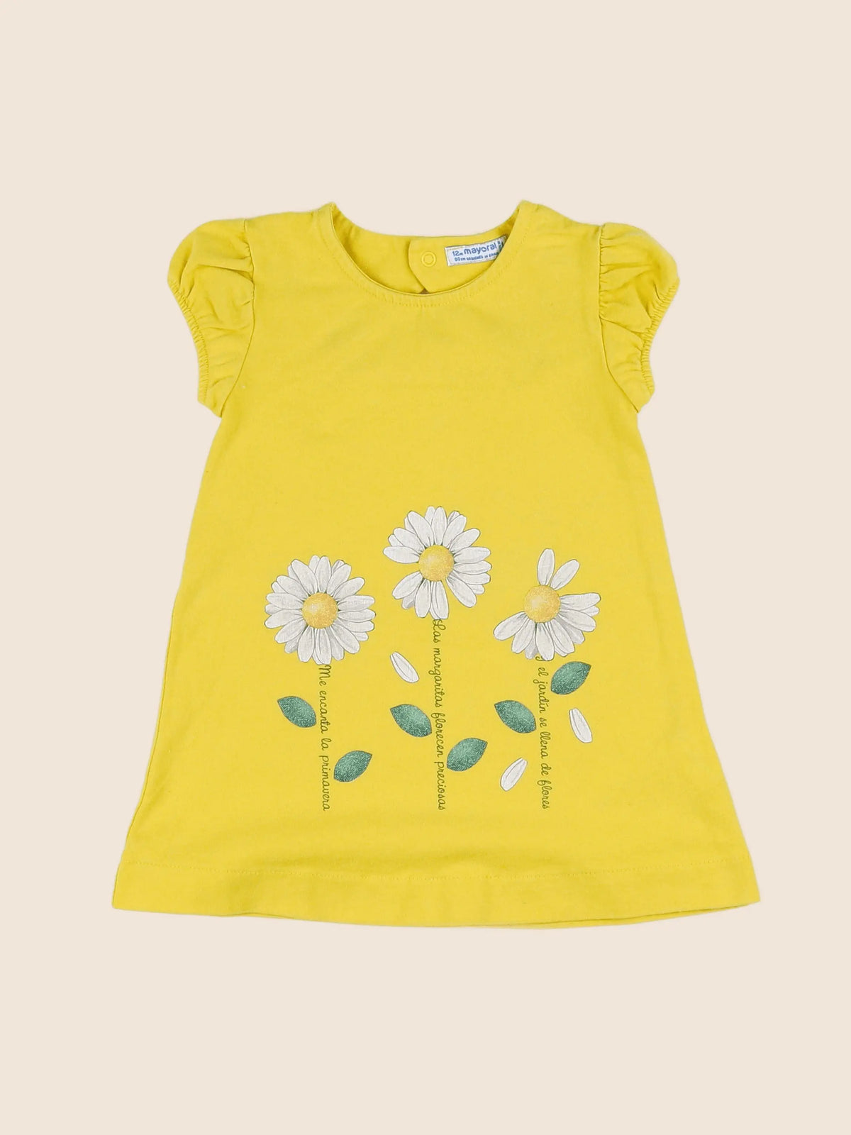 Mayoral - robe jaune - 12 mois