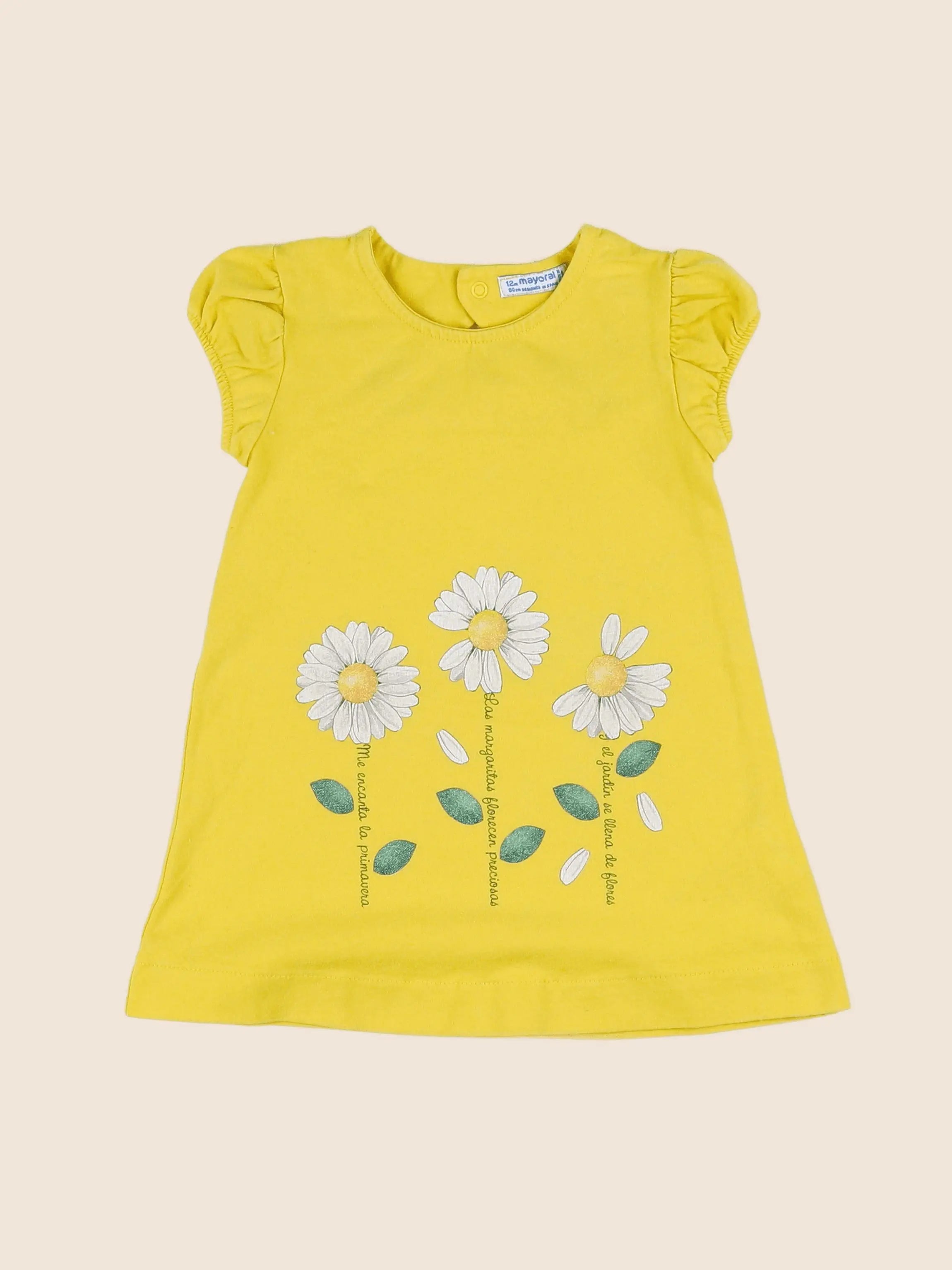 Mayoral - robe jaune - 12 mois