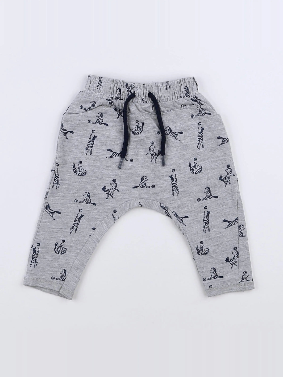 Vertbaudet - sarouel gris - 3 mois