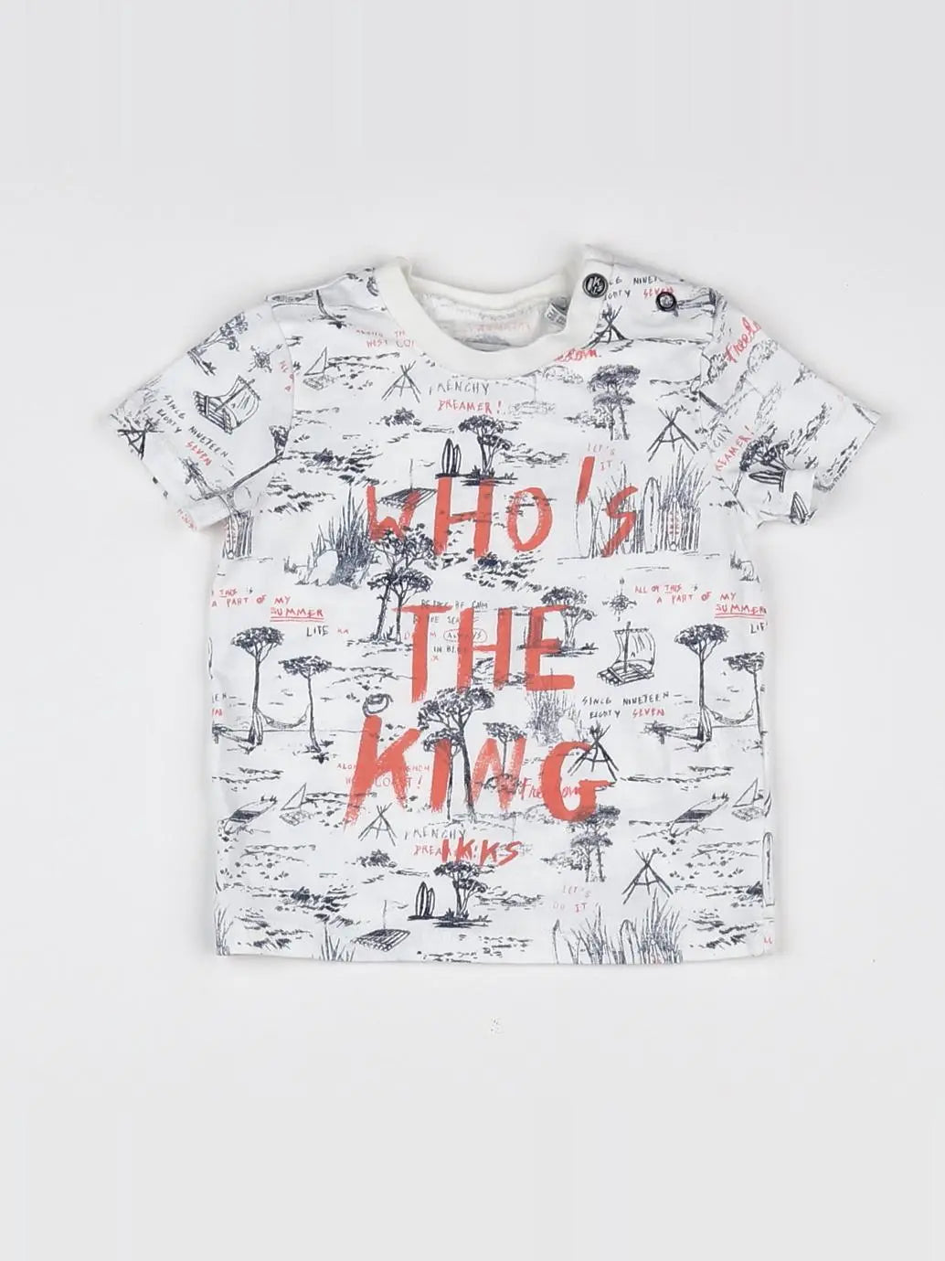 IKKS - tee-shirt blanc - 6 mois