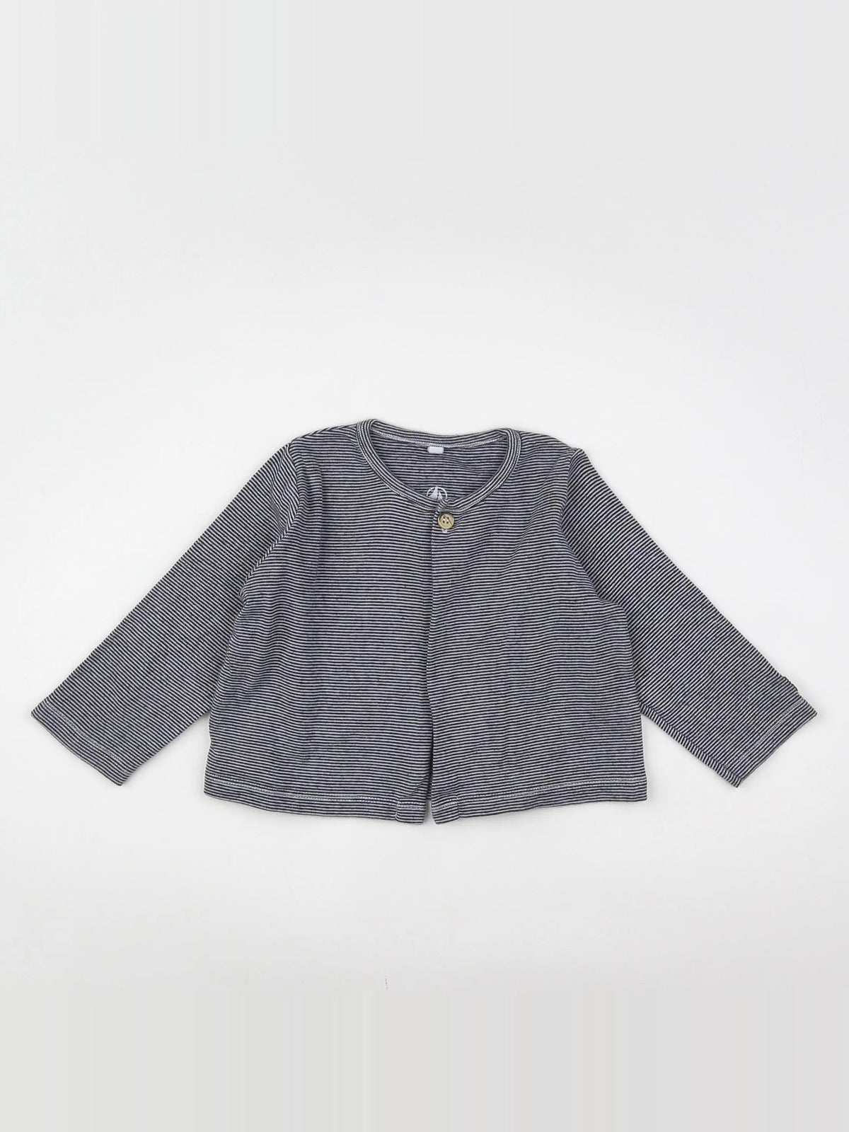 Petit Bateau - tee-shirt bleu - 12 mois