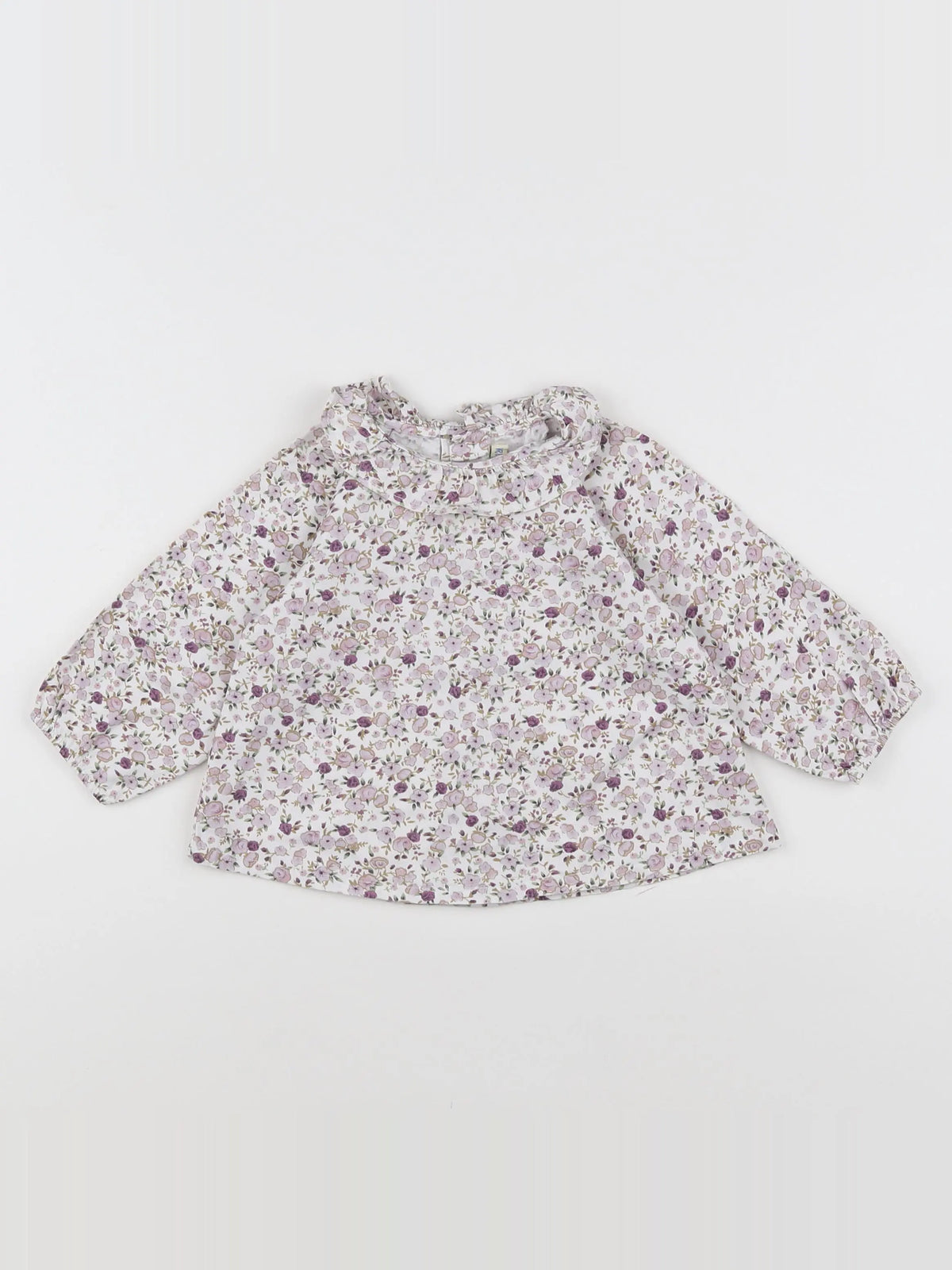 Boutchou - blouse rose, violet - 12 mois
