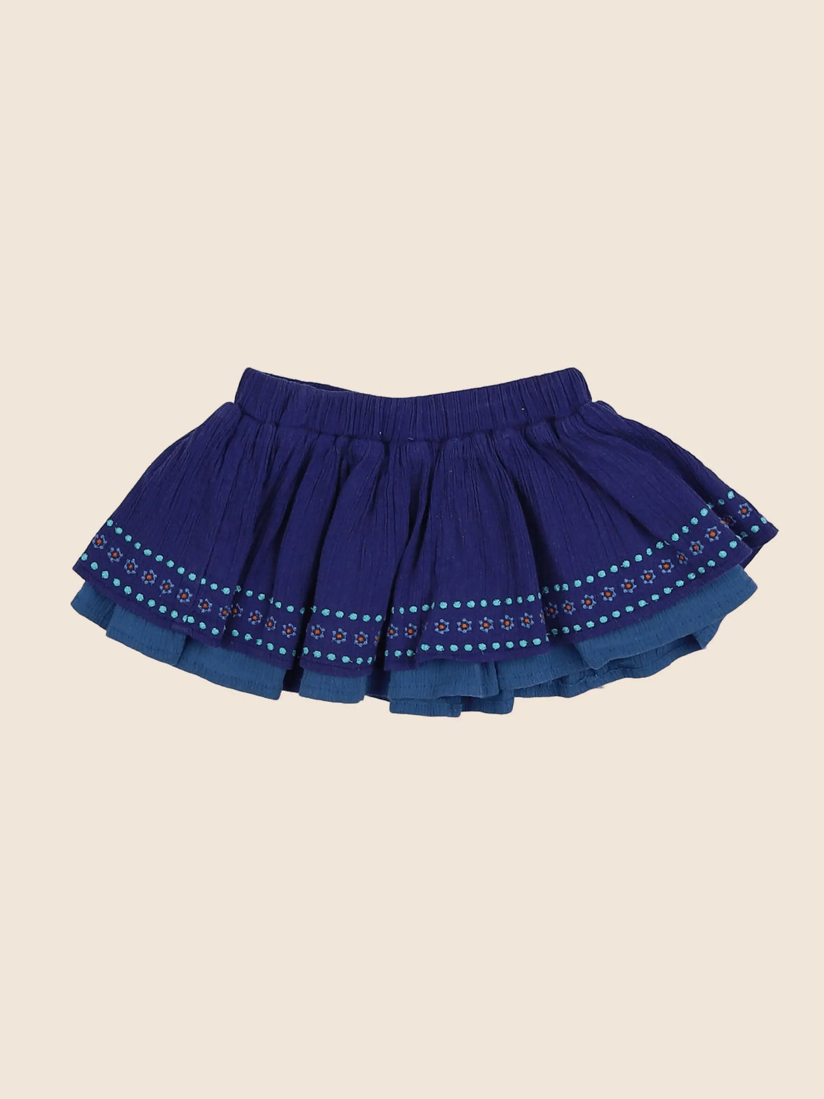 Vertbaudet - jupe bleu - 9 mois