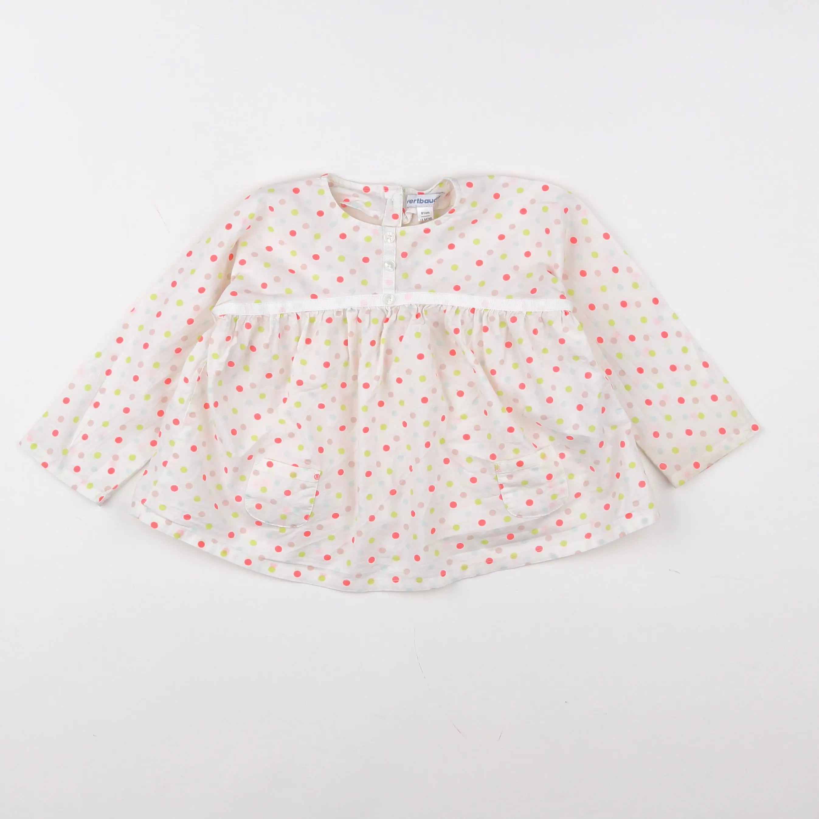 Vertbaudet - blouse multicolore - 18 mois