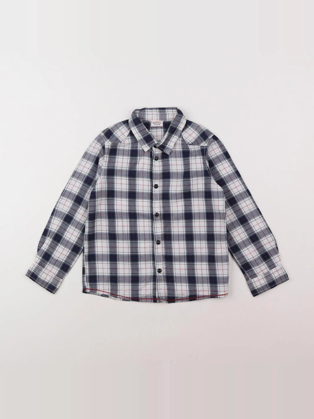 Tape à l'oeil - chemise bleu, blanc - 4 ans