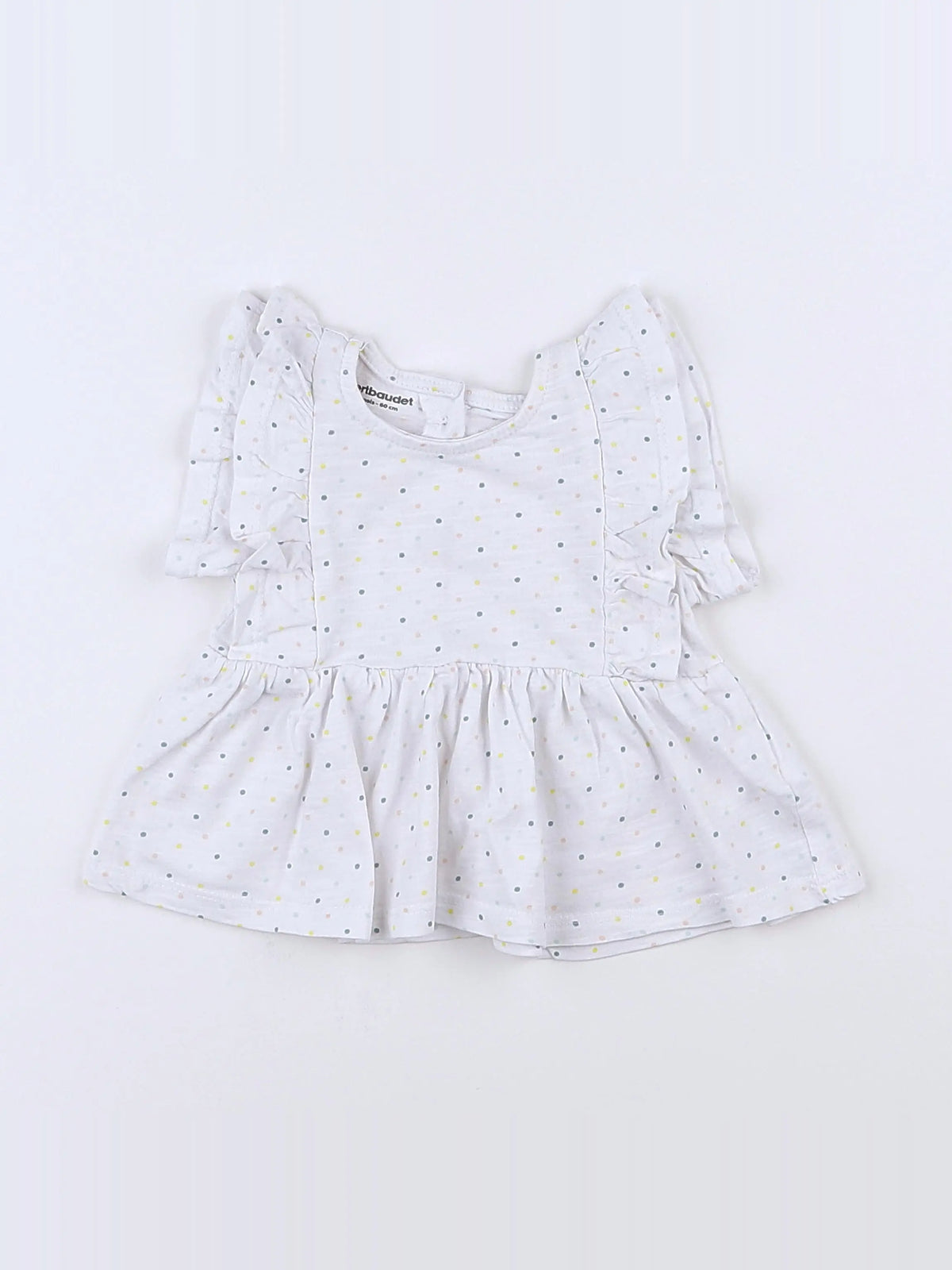 Vertbaudet - tee-shirt blanc - 3 mois