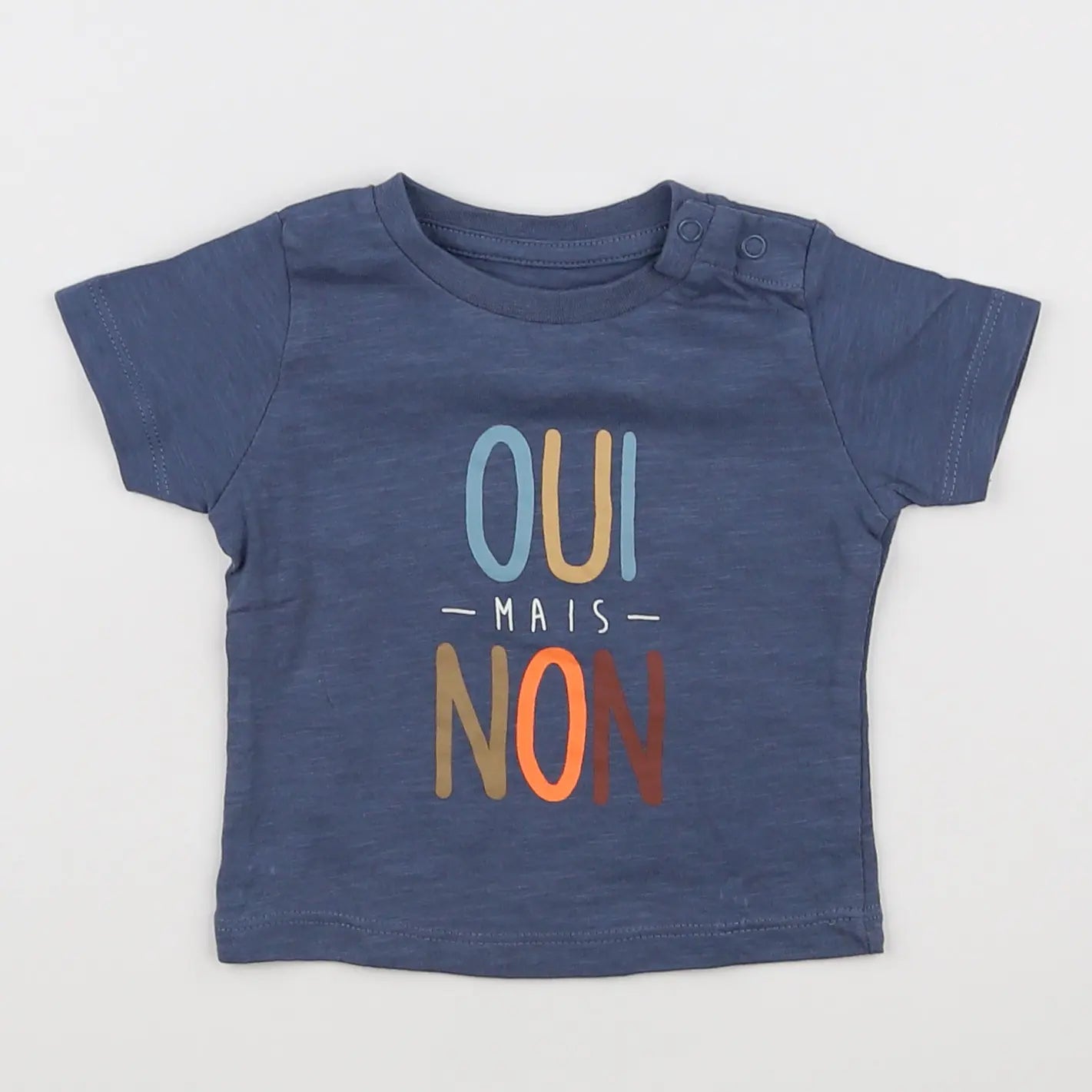 Vertbaudet - tee-shirt bleu - 3 mois