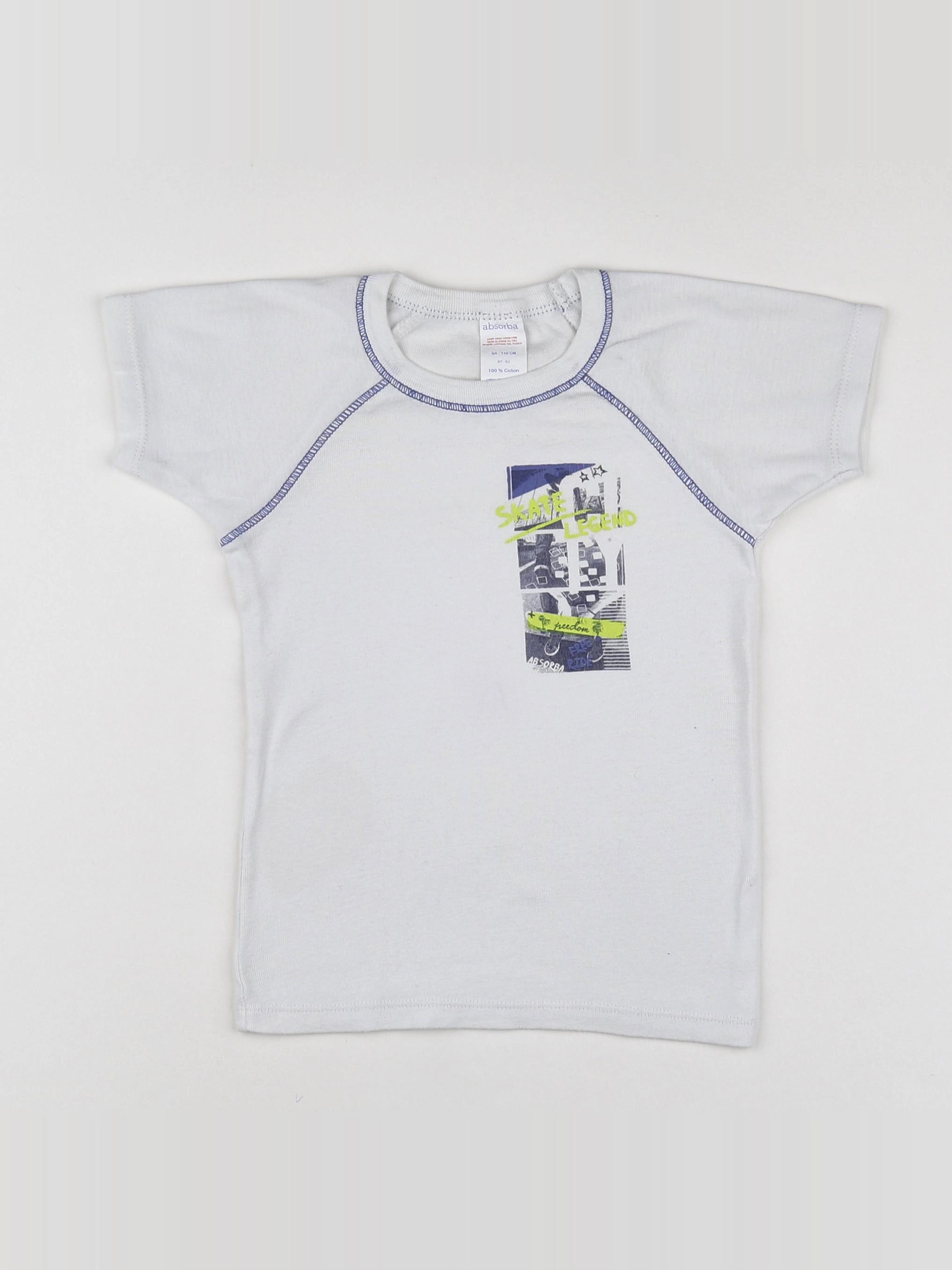 Absorba - maillot de corps blanc - 6 ans