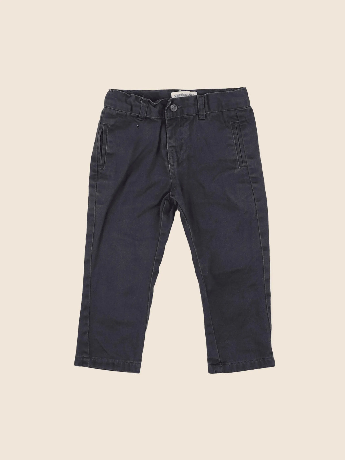 Vertbaudet - pantalon gris - 12 mois
